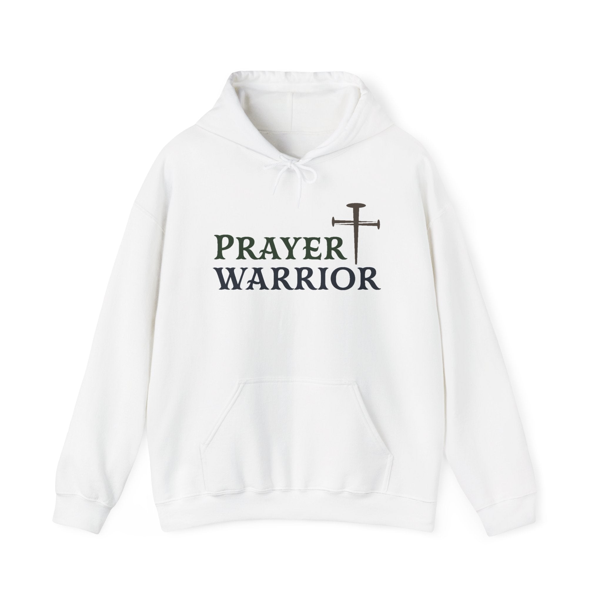 Faith Based Men's Hoodie - Prayer Warrior | Hoodie by atgodanddesigns