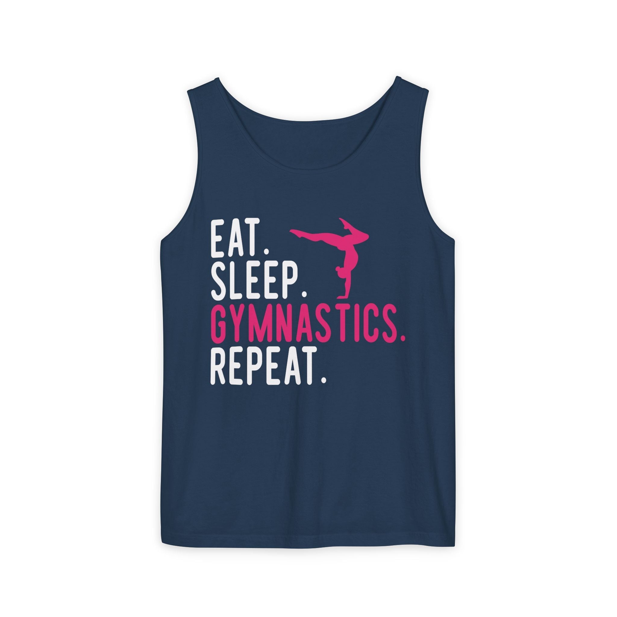 Graphic Teen Girls Tank - Eat Sleep Gymnastics Repeat | Tank Top by atgodanddesigns