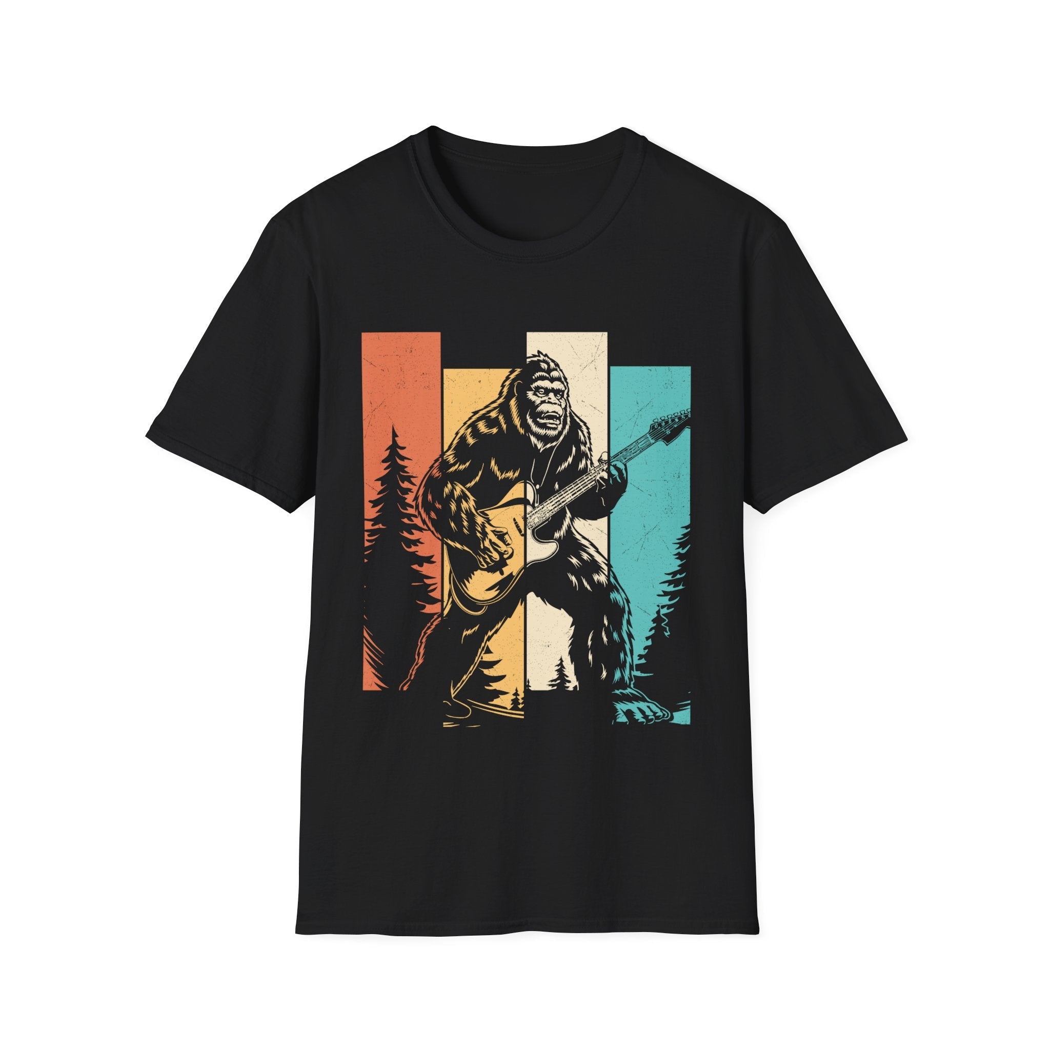 Men's Graphic T-Shirt - Bigfoot Rock Legend | T-Shirt by atgodanddesigns