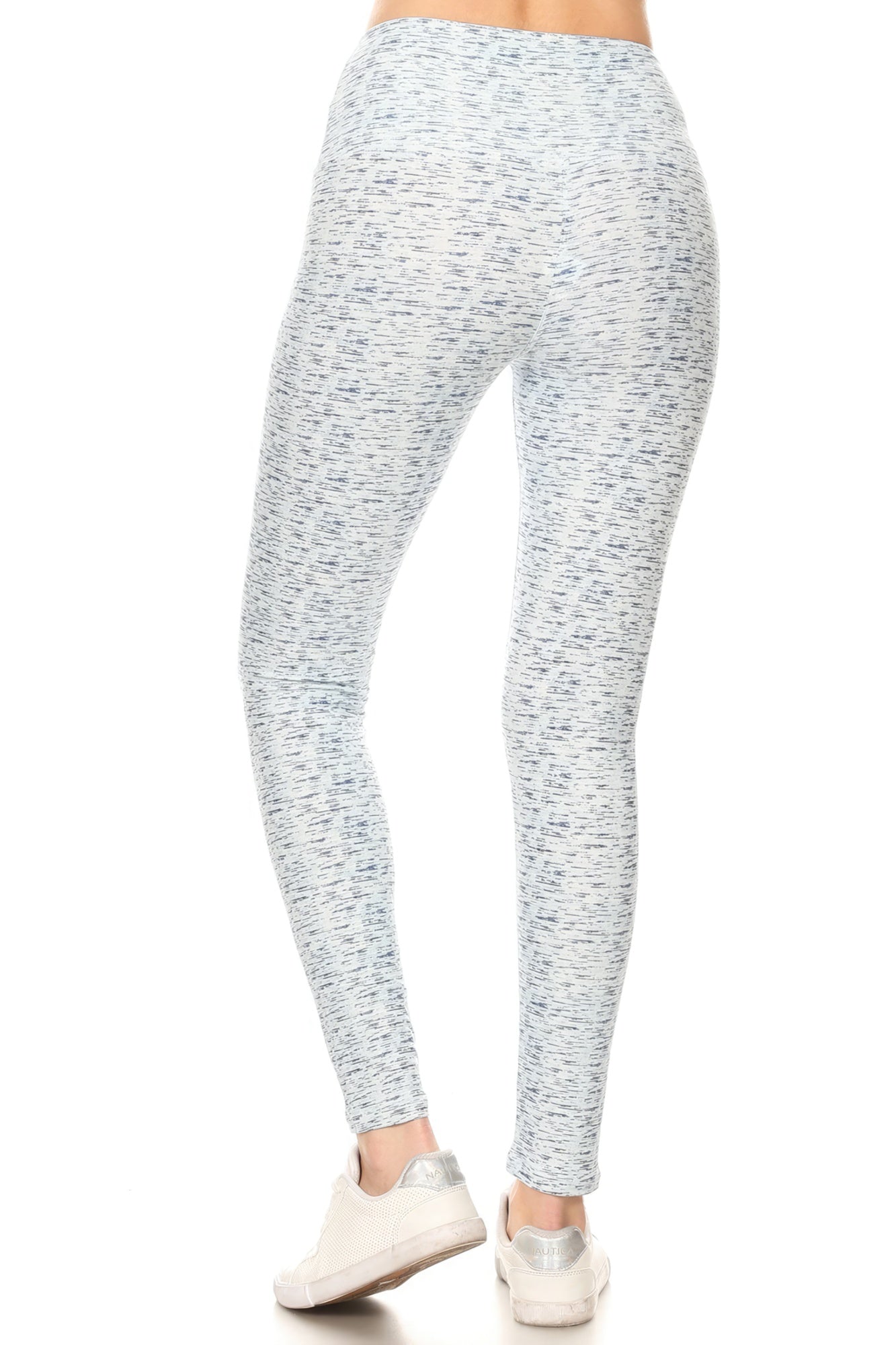 5 - inch Long Yoga Style Banded Lined Multi Printed Knit Legging With High Waist | by atgodanddesigns