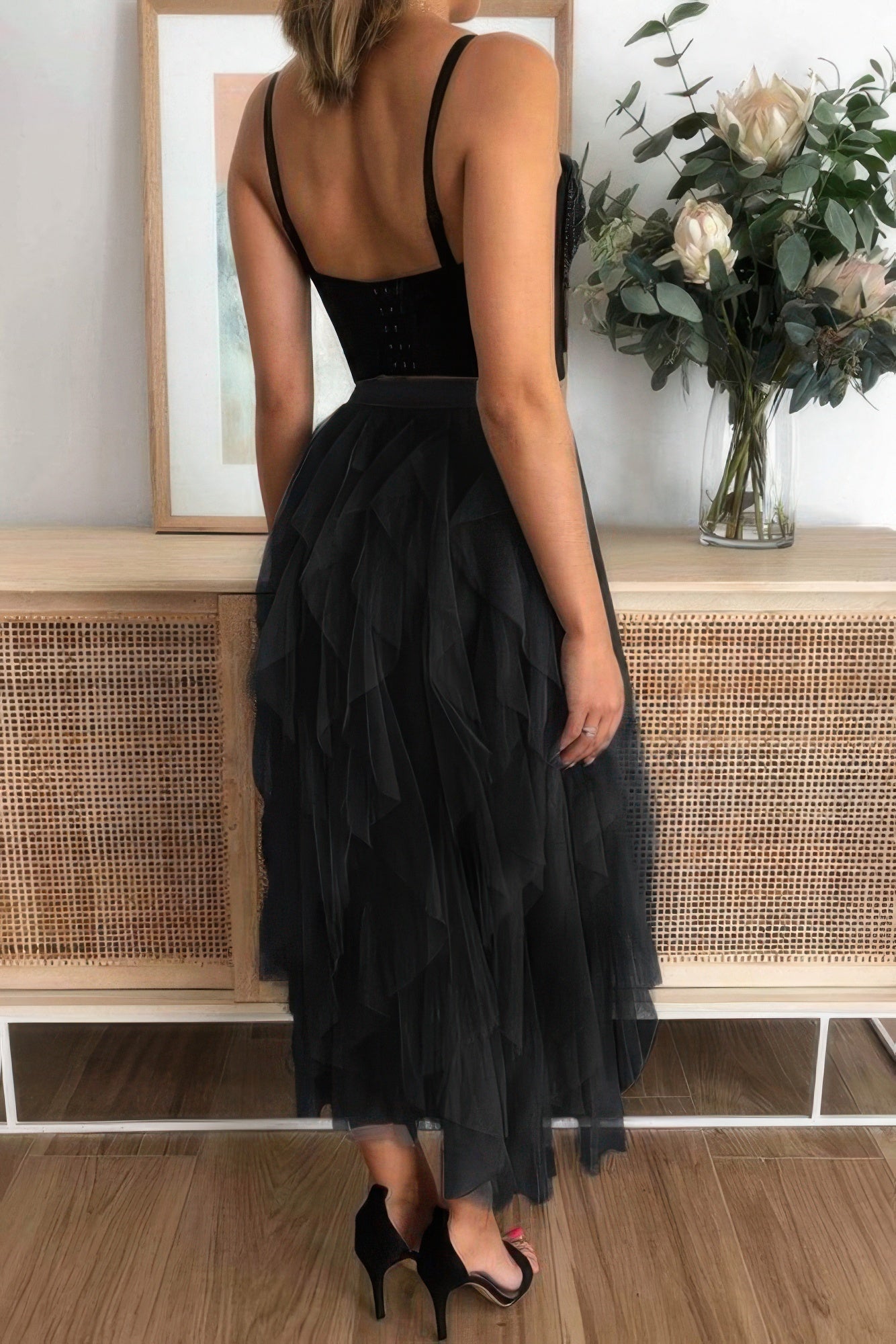 A Line Long Tulle Tiered Skirts | by atgodanddesigns