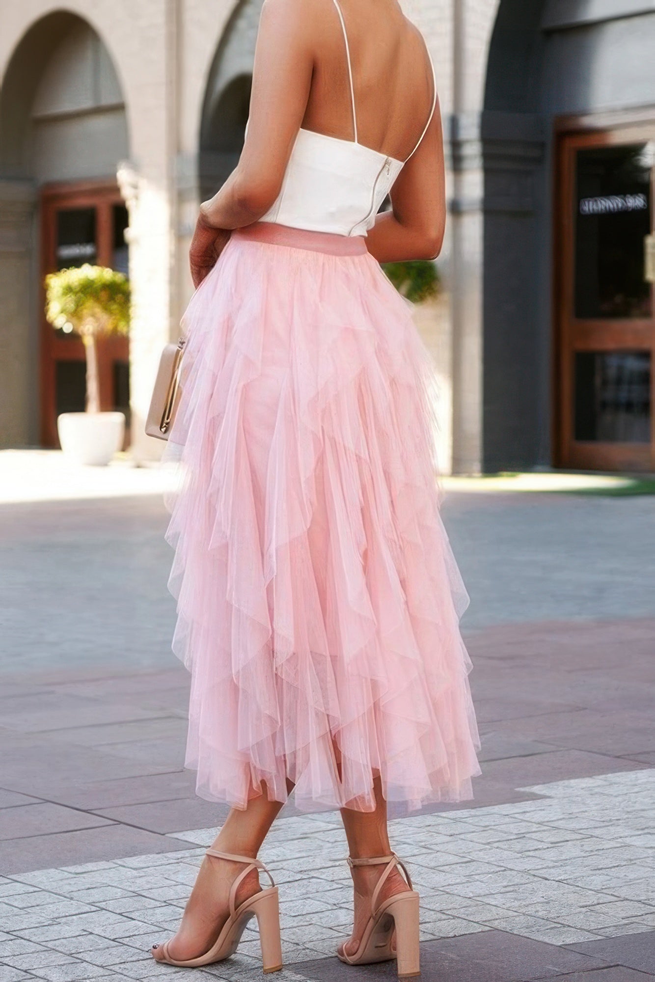 A Line Long Tulle Tiered Skirts | by atgodanddesigns