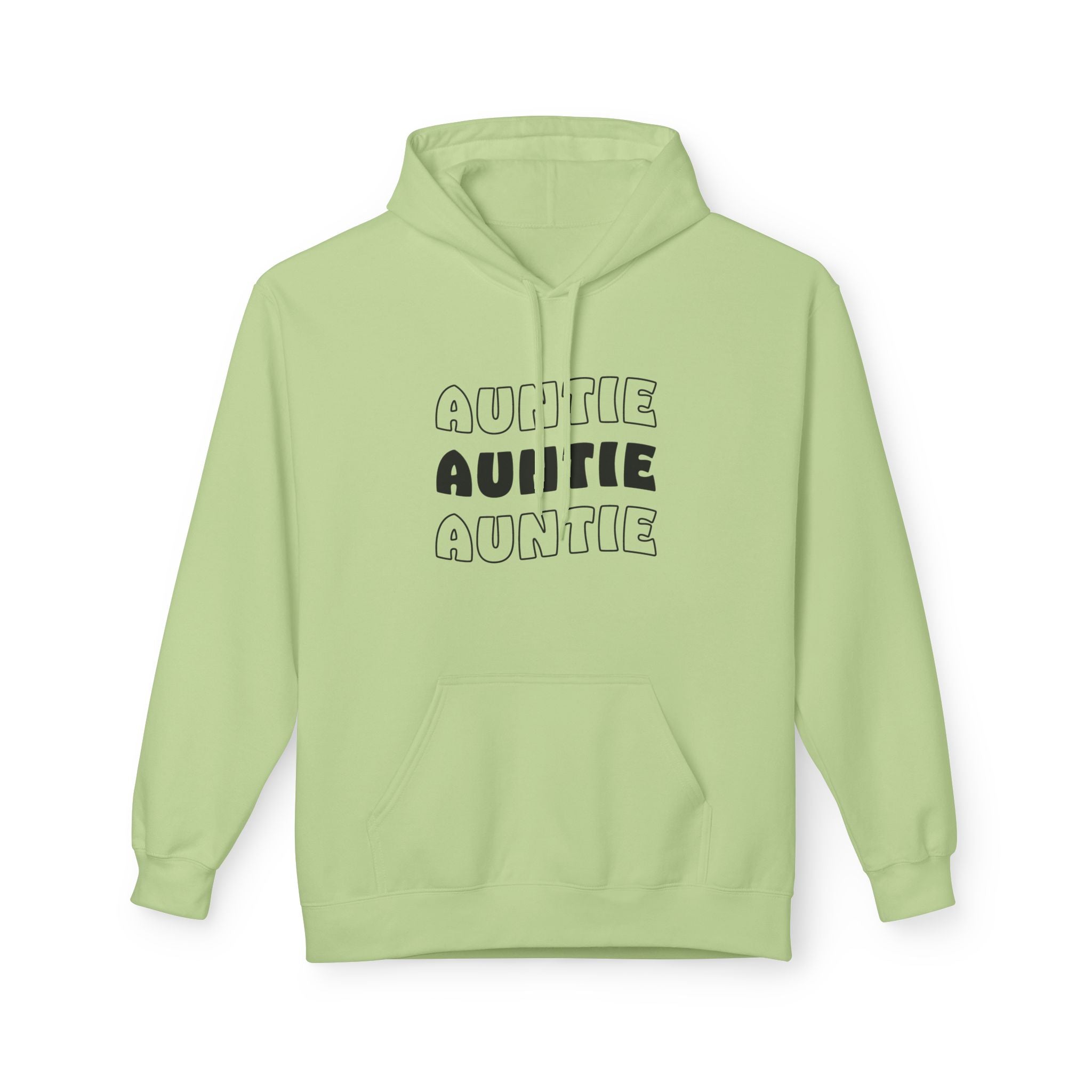 Aunt Fleece Hoodie - Auntie Auntie Auntie | Hoodie by atgodanddesigns