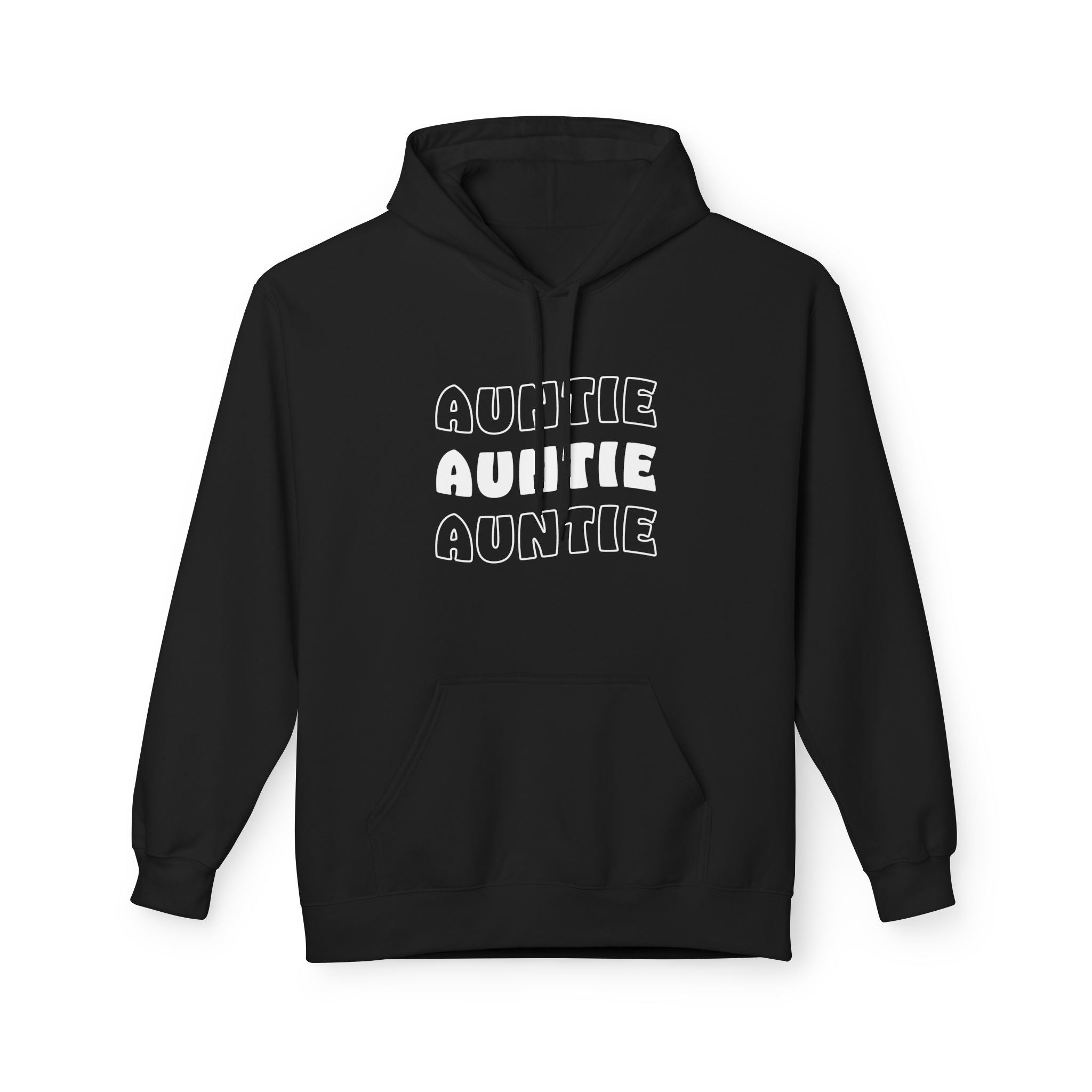 Aunt Fleece Hoodie - Auntie Auntie Auntie | Hoodie by atgodanddesigns