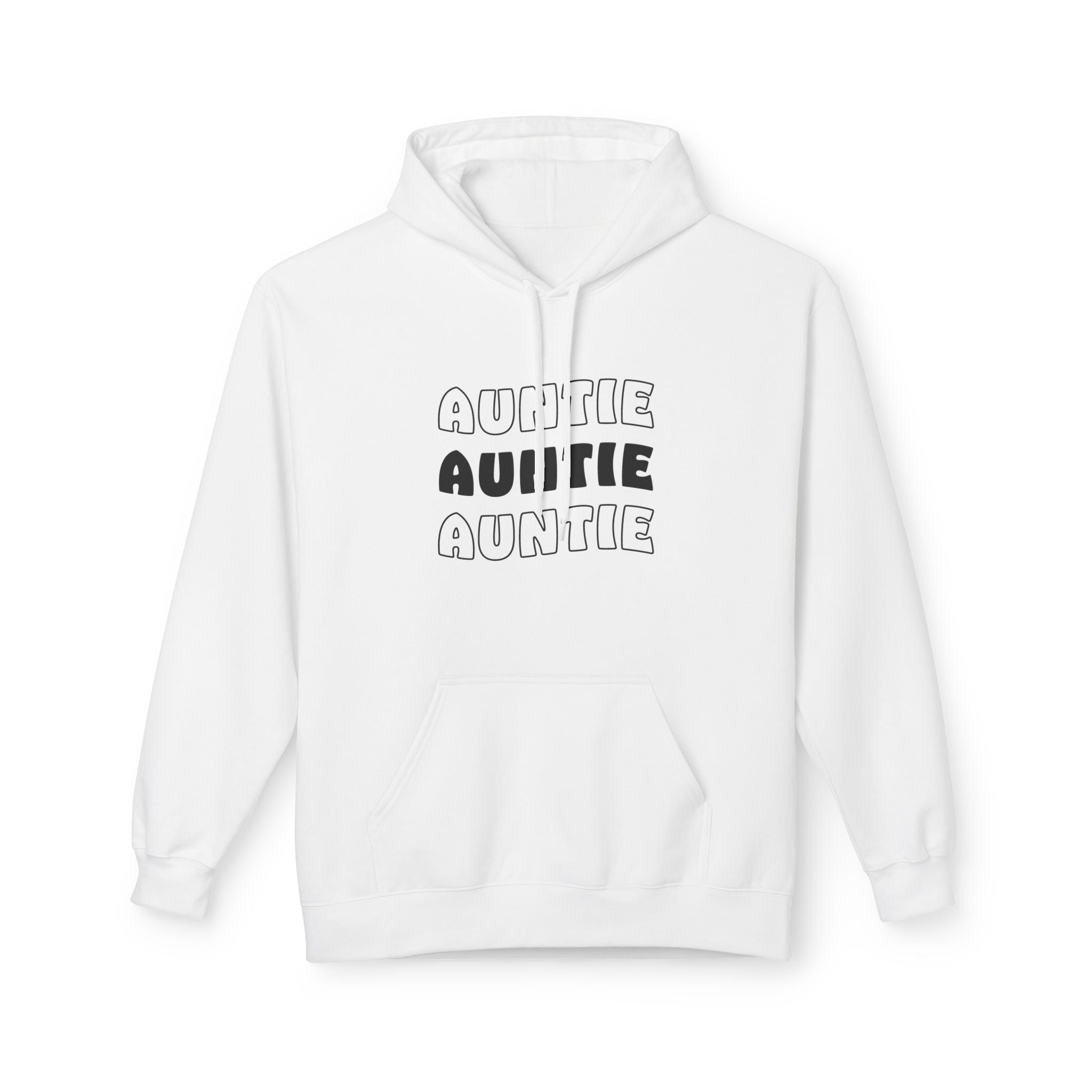 Aunt Fleece Hoodie - Auntie Auntie Auntie | Hoodie by atgodanddesigns