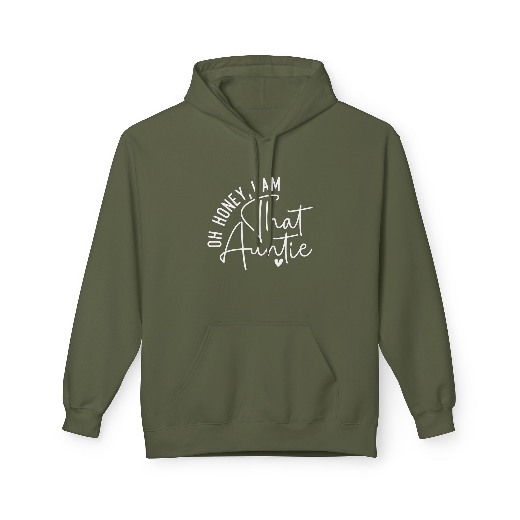 Aunt Fleece Hoodie - Oh Honey, I Am That Auntie | Hoodie by atgodanddesigns