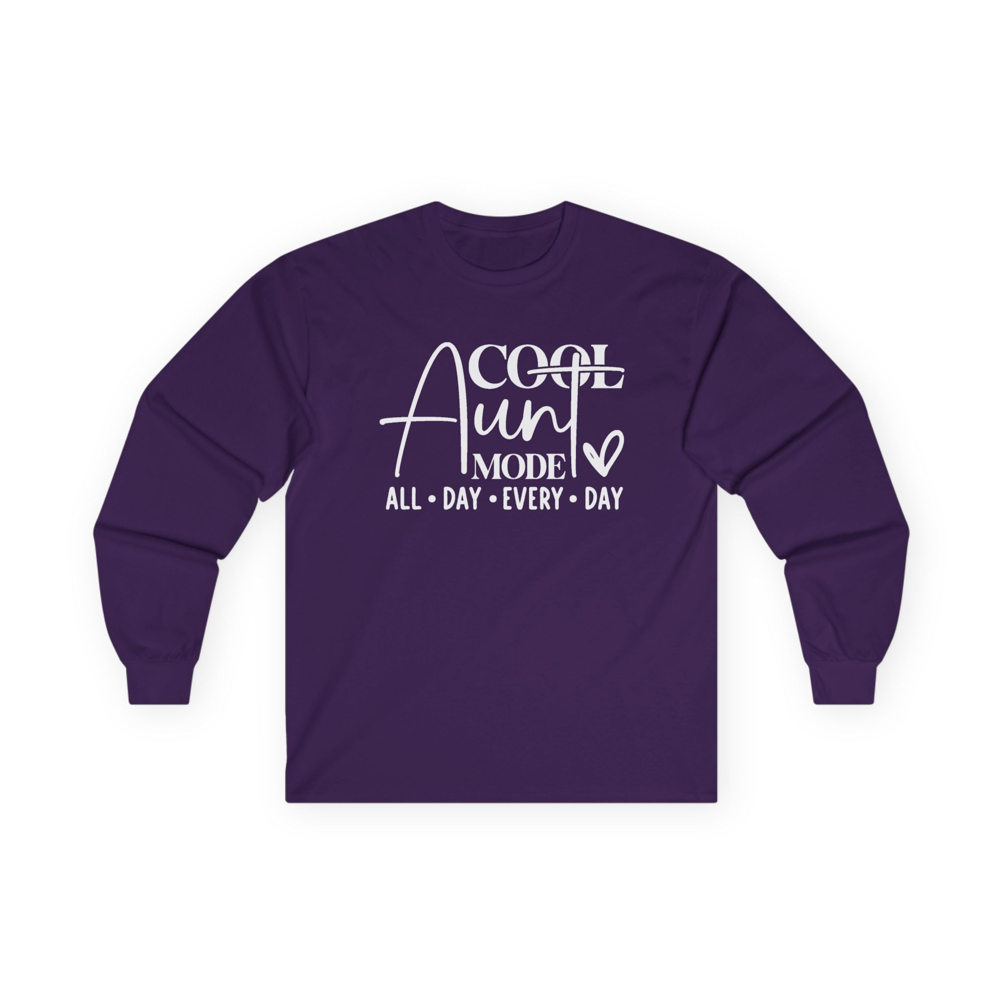 Aunt Graphic Long Sleeve - Cool Aunt Mode All Day Everyday | Long - sleeve by atgodanddesigns