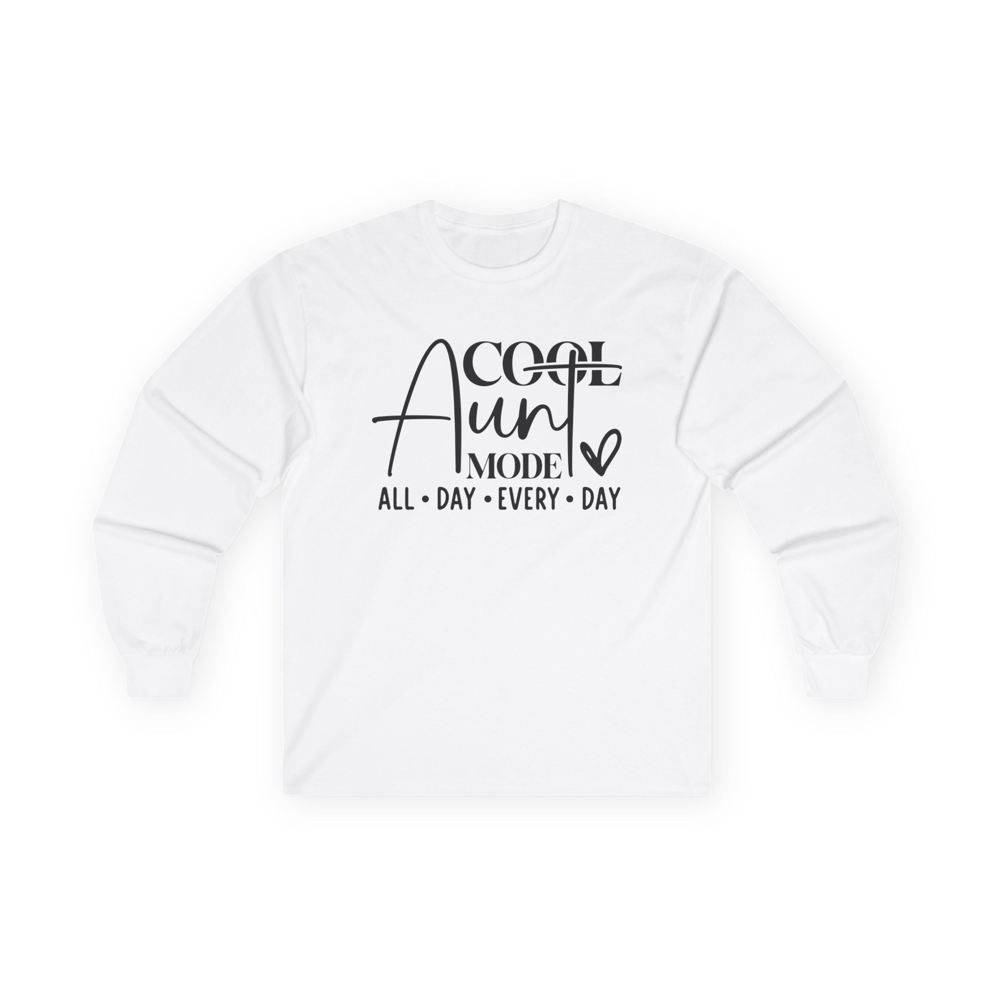Aunt Graphic Long Sleeve - Cool Aunt Mode All Day Everyday | Long - sleeve by atgodanddesigns