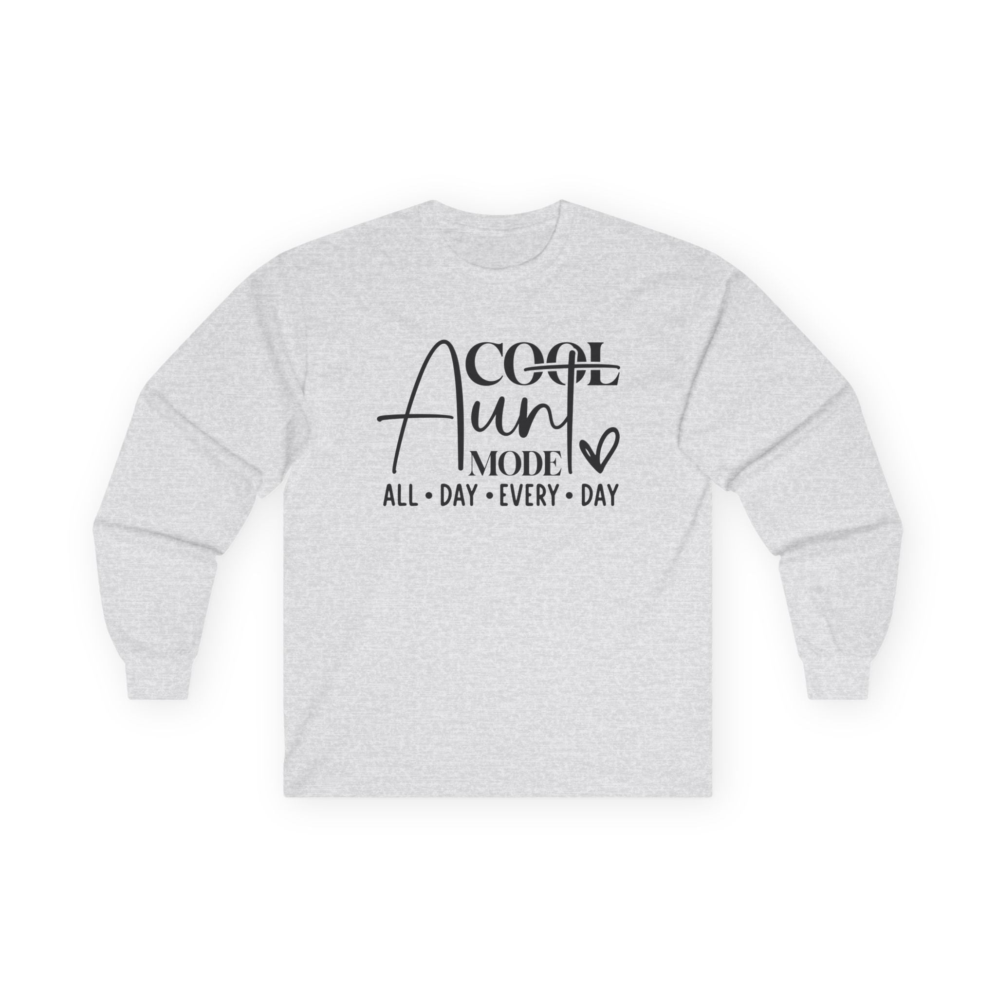 Aunt Graphic Long Sleeve - Cool Aunt Mode All Day Everyday | Long - sleeve by atgodanddesigns