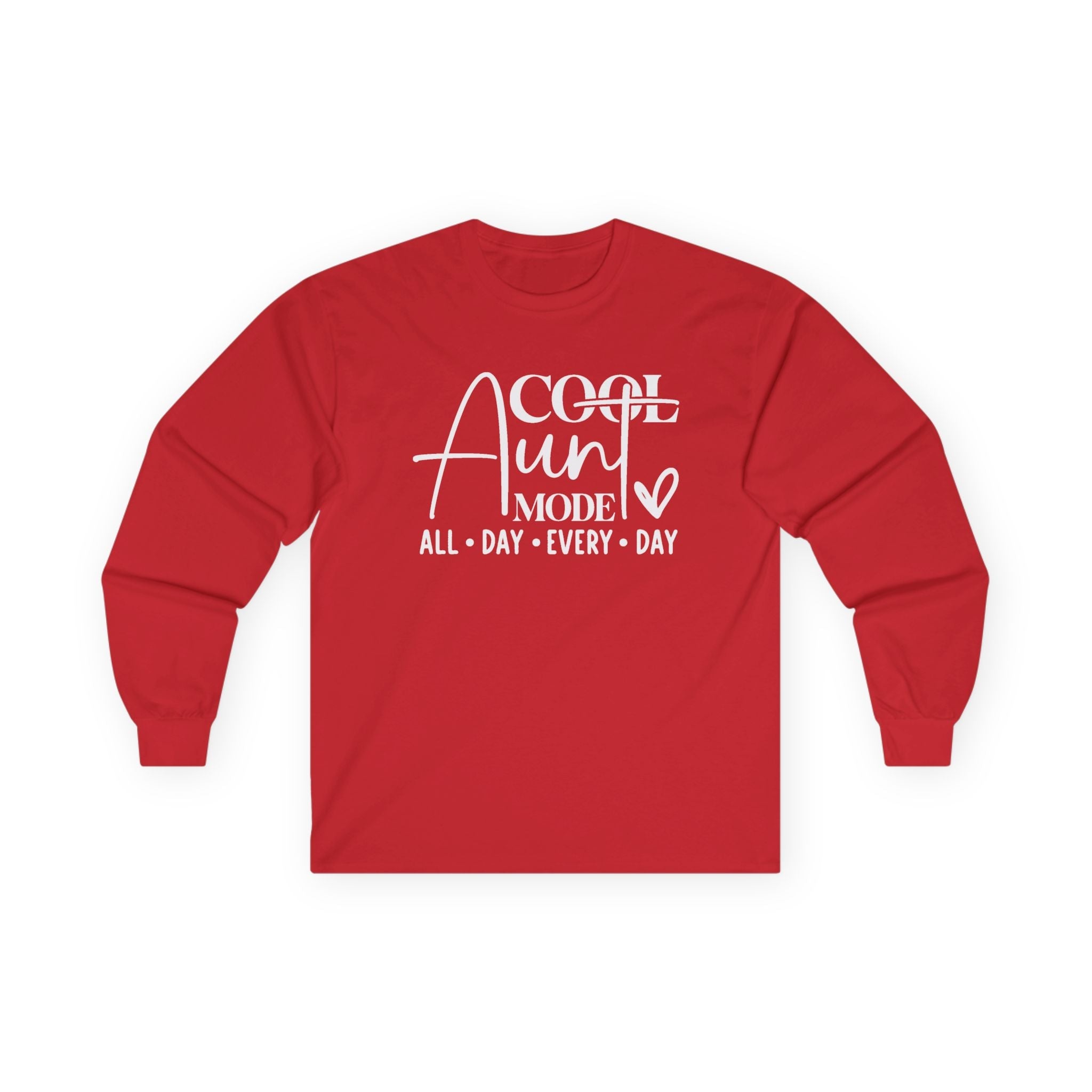 Aunt Graphic Long Sleeve - Cool Aunt Mode All Day Everyday | Long - sleeve by atgodanddesigns