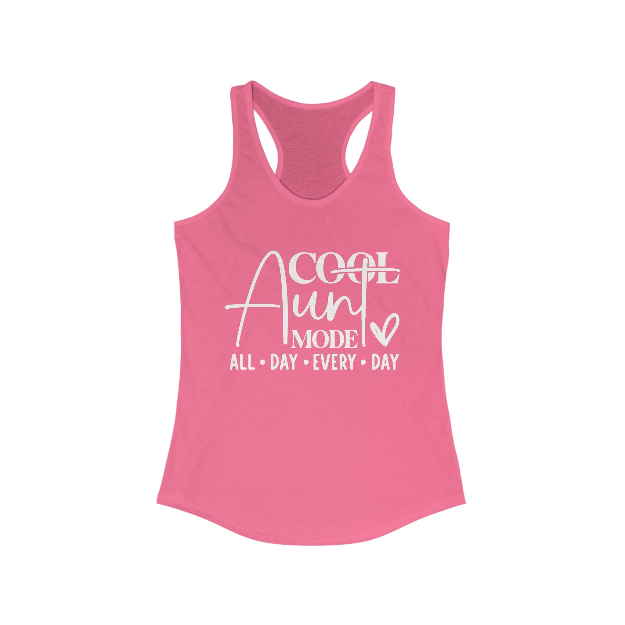 Aunt Graphic Racerback Tank - Cool Aunt Mode All Day Everyday | Tank Top by atgodanddesigns