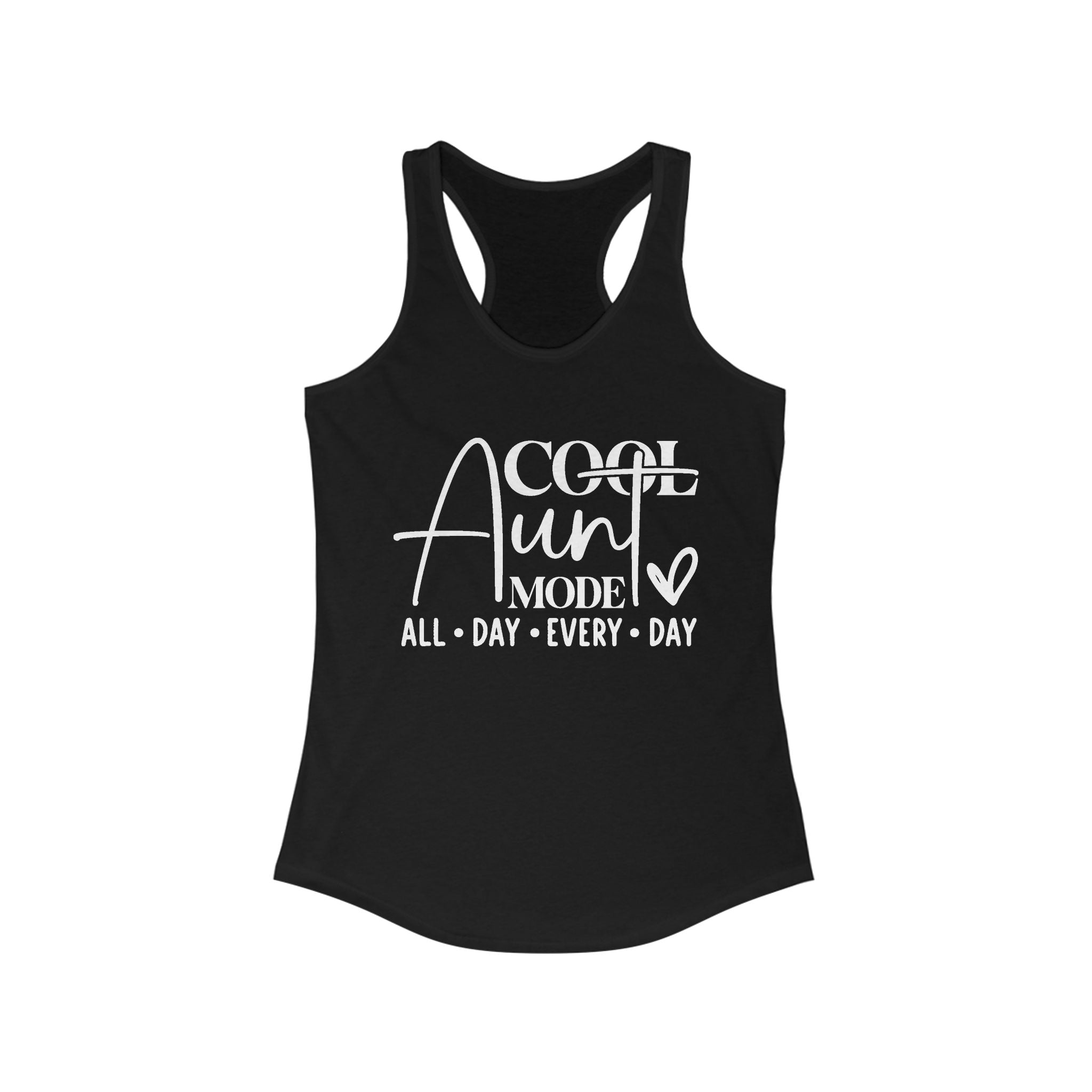 Aunt Graphic Racerback Tank - Cool Aunt Mode All Day Everyday | Tank Top by atgodanddesigns
