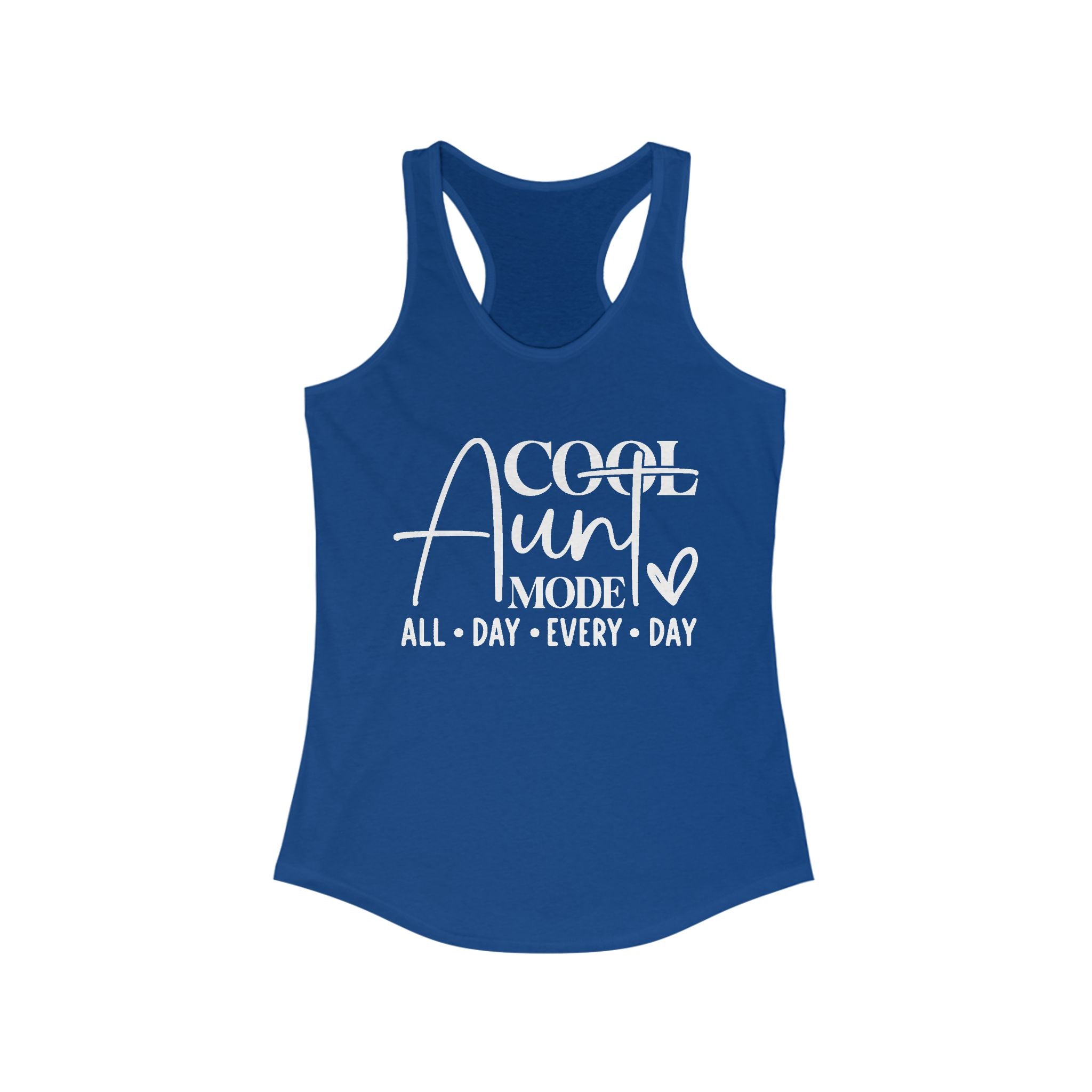 Aunt Graphic Racerback Tank - Cool Aunt Mode All Day Everyday | Tank Top by atgodanddesigns