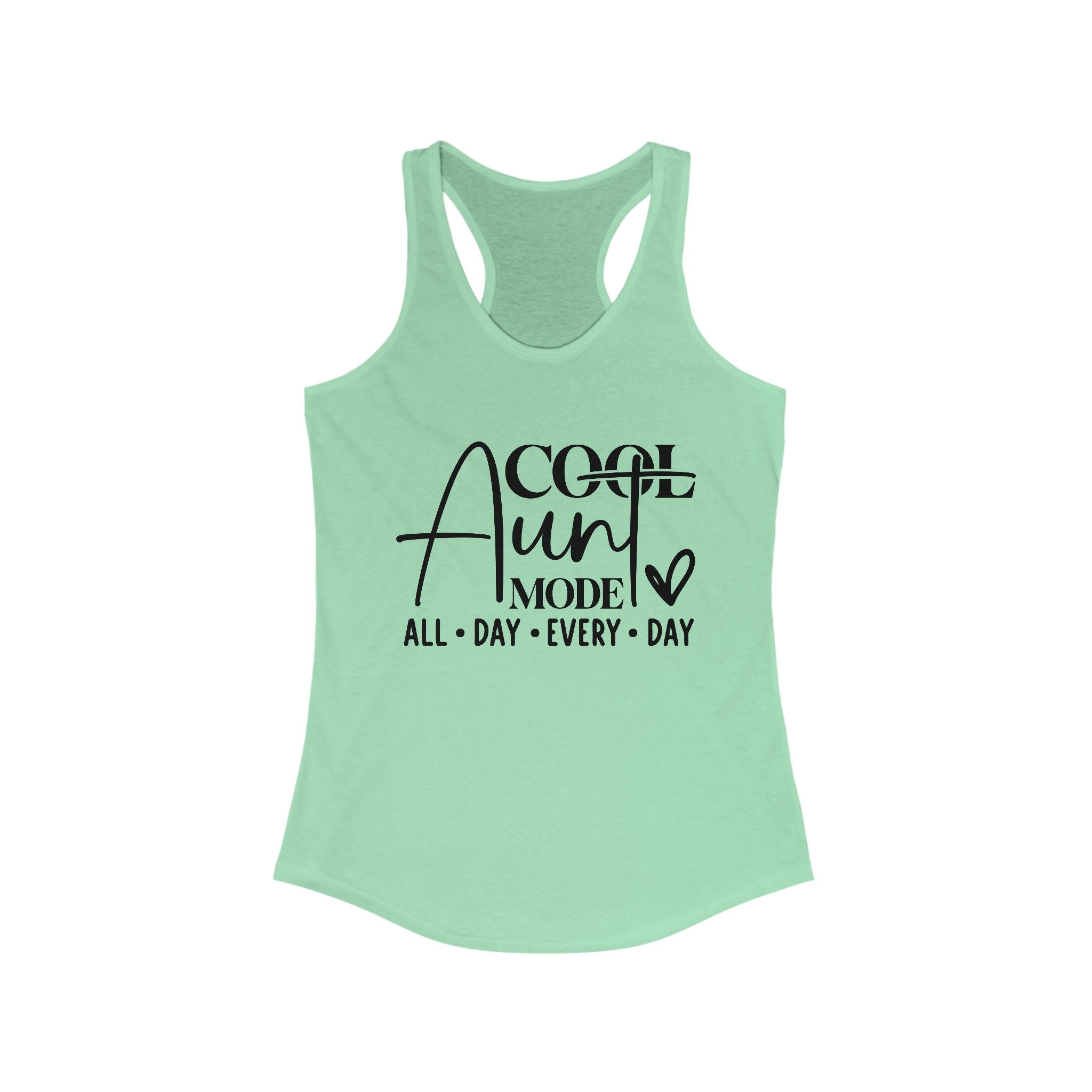 Aunt Graphic Racerback Tank - Cool Aunt Mode All Day Everyday | Tank Top by atgodanddesigns