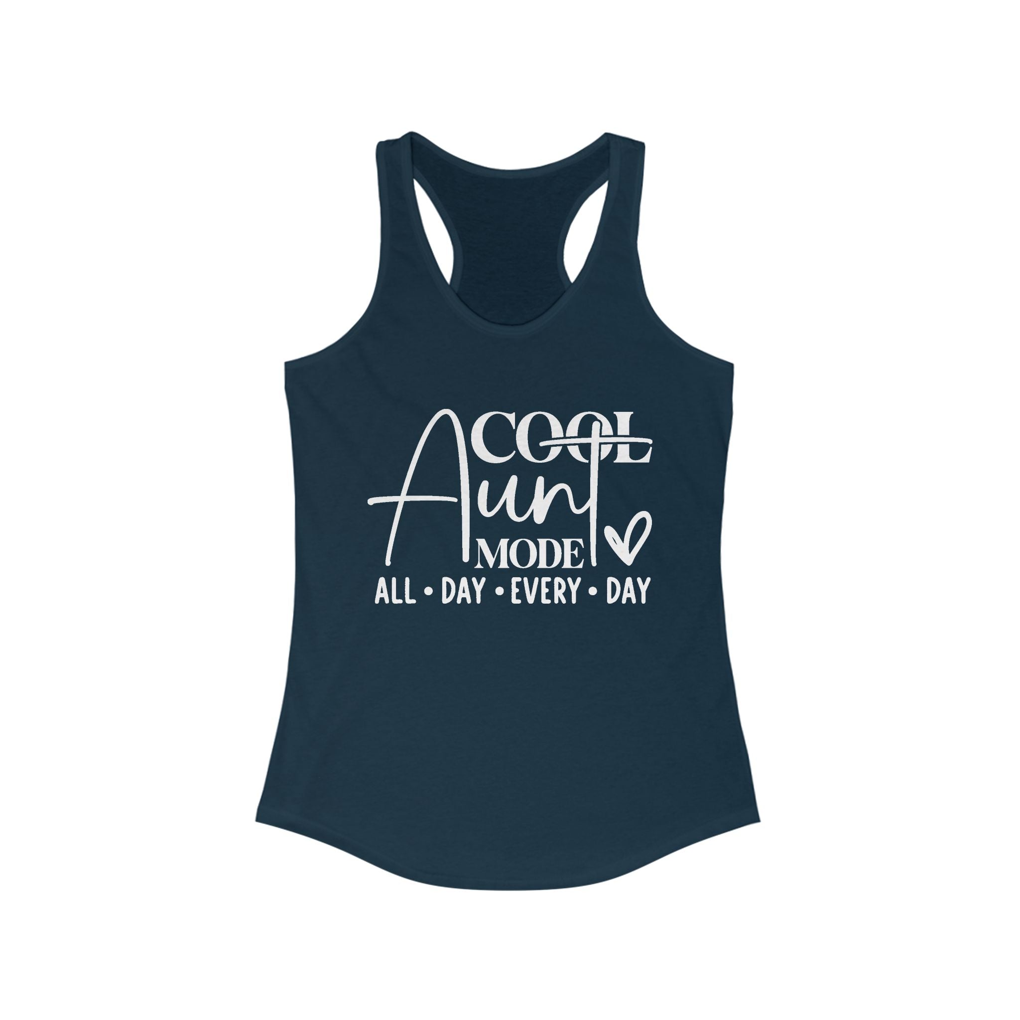 Aunt Graphic Racerback Tank - Cool Aunt Mode All Day Everyday | Tank Top by atgodanddesigns