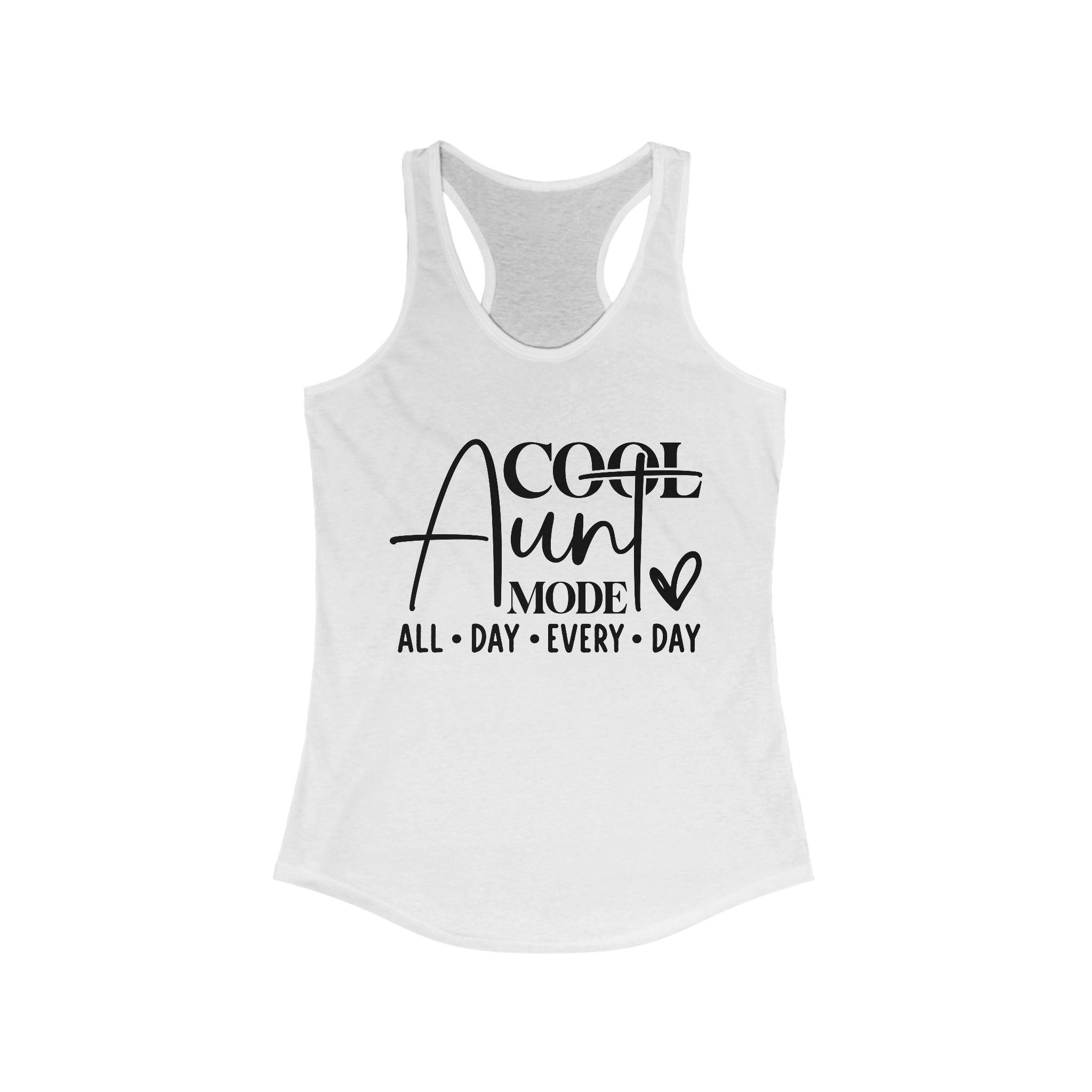 Aunt Graphic Racerback Tank - Cool Aunt Mode All Day Everyday | Tank Top by atgodanddesigns