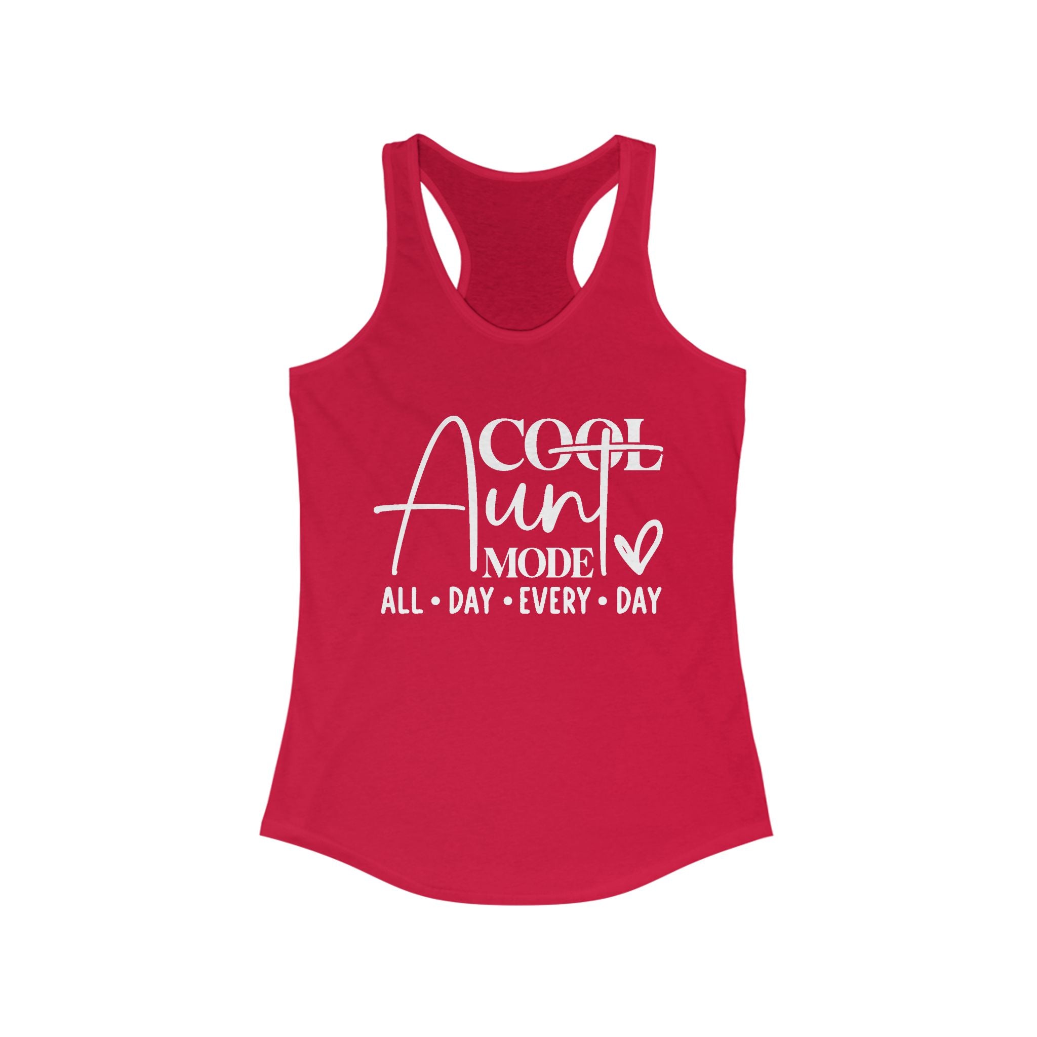 Aunt Graphic Racerback Tank - Cool Aunt Mode All Day Everyday | Tank Top by atgodanddesigns