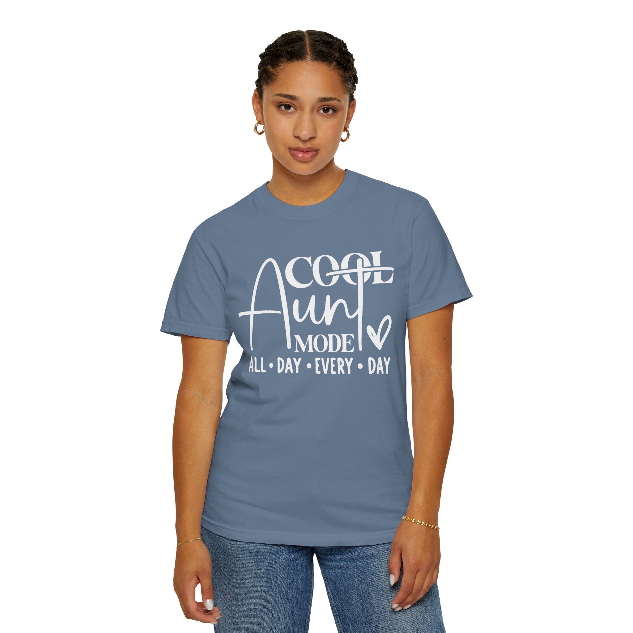 Aunt Graphic T-Shirt - Cool Aunt Mode All Day Every Day | T-Shirt by atgodanddesigns