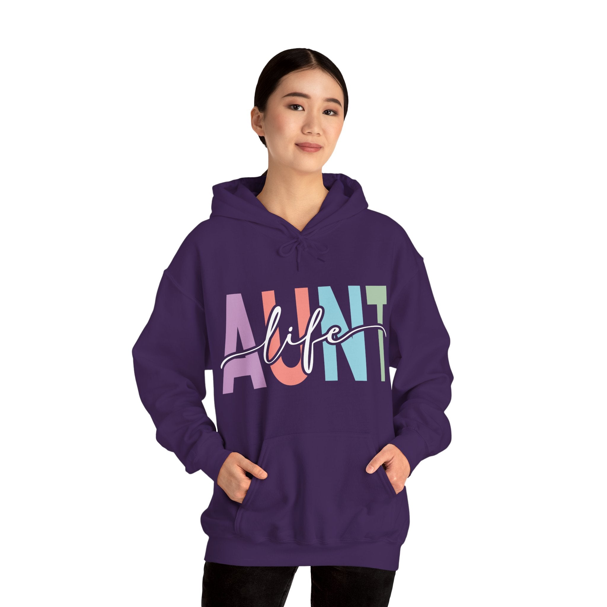 Aunt Hooded Sweatshirt - Aunt Life | Hoodie by atgodanddesigns