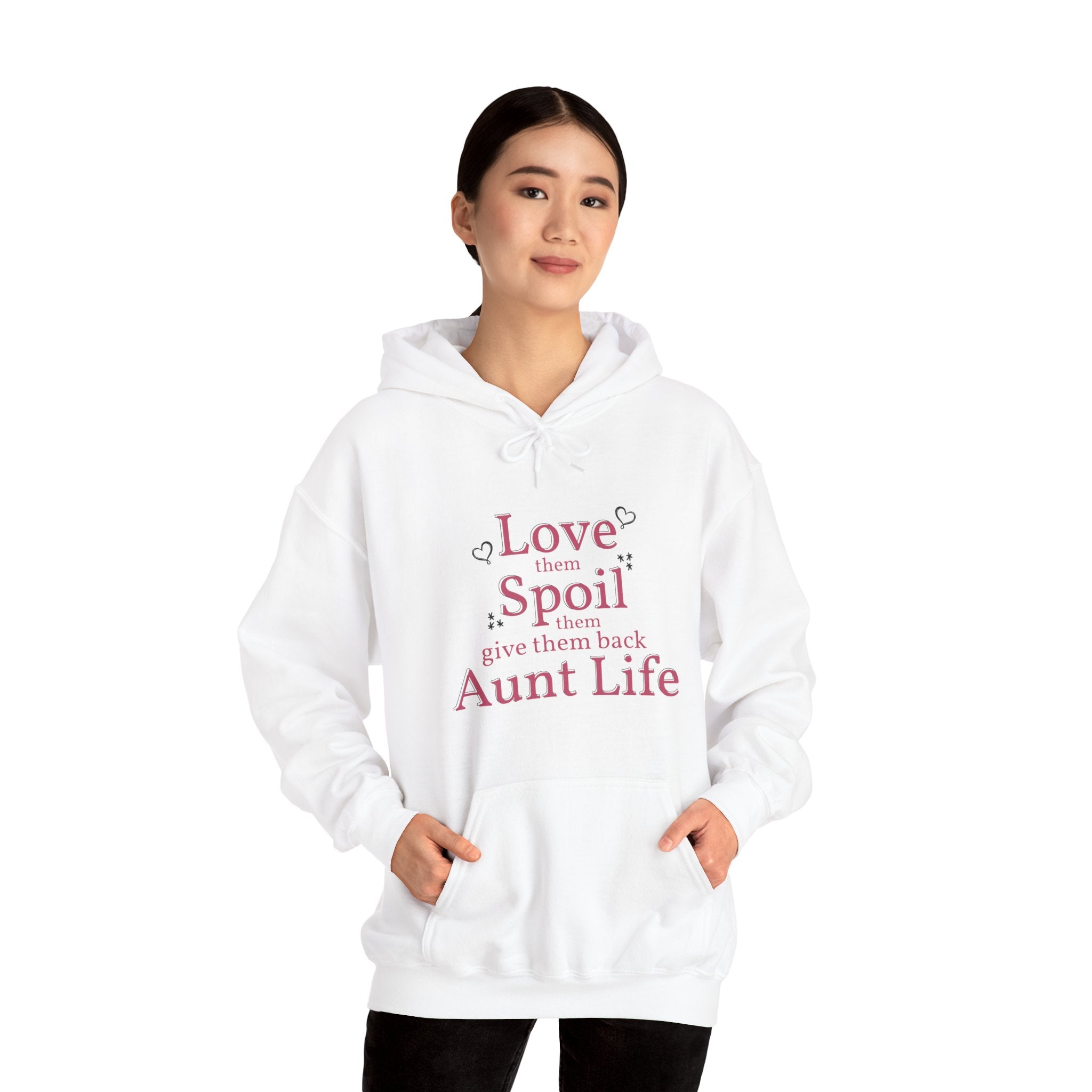 Aunt Hooded Sweatshirt - Love Them, Spoil Them | Hoodie by atgodanddesigns
