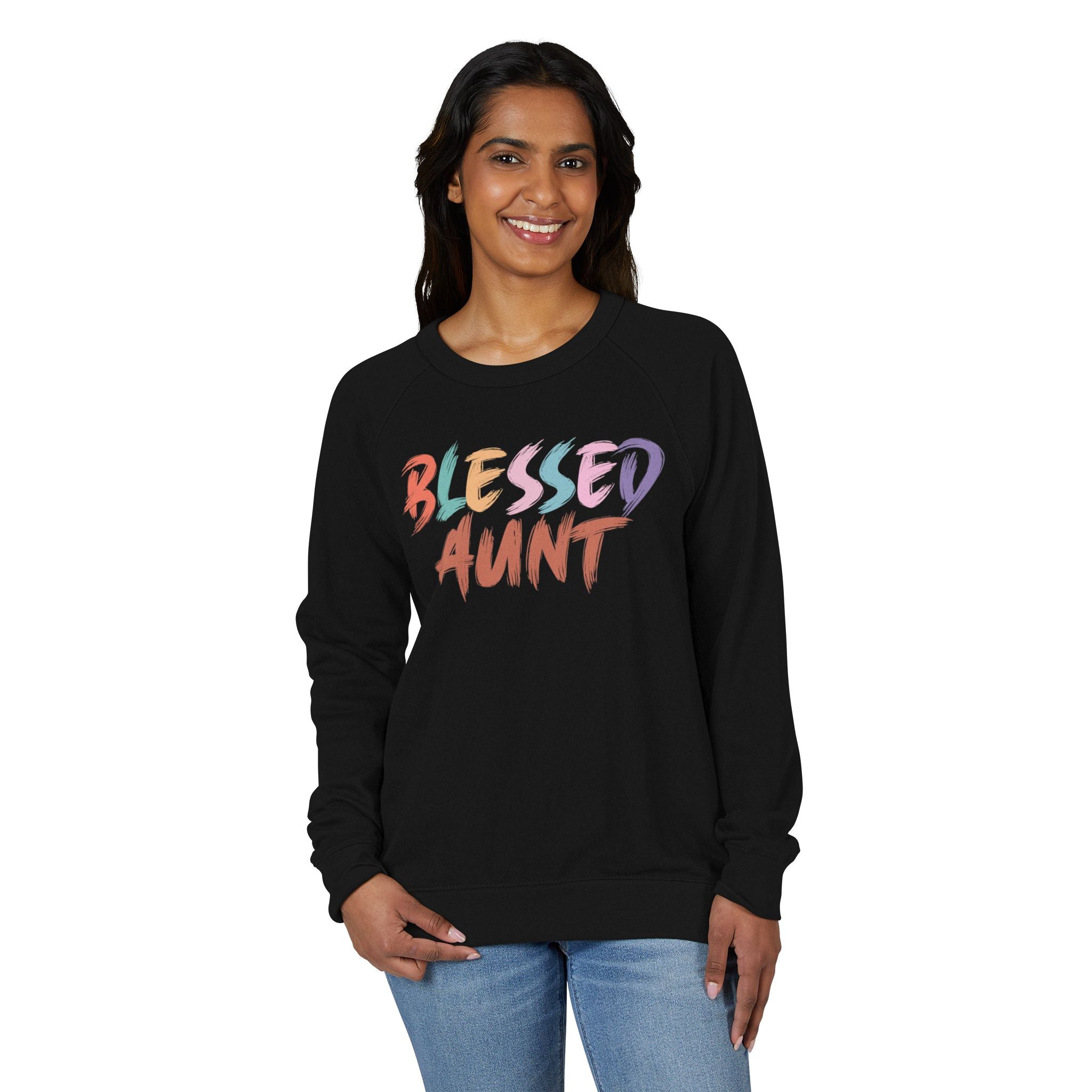 Aunt Long Sleeve Sweatshirt - Blessed Aunt | Sweatshirt by atgodanddesigns