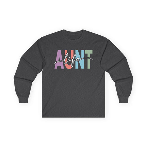 Aunt Long Sleeve Tee - Aunt Life | Long - sleeve by atgodanddesigns