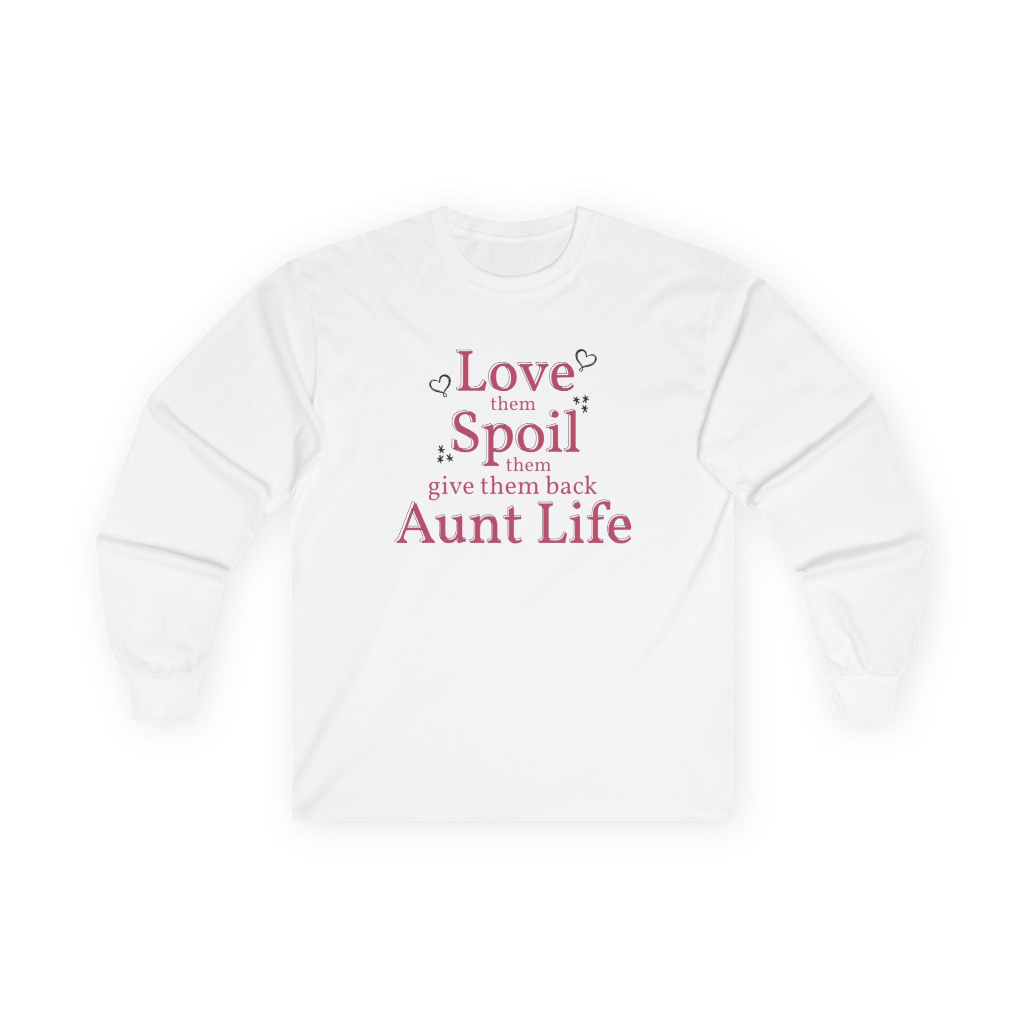 Aunt Long Sleeve Tee - Love Them, Spoil Them | Long - sleeve by atgodanddesigns