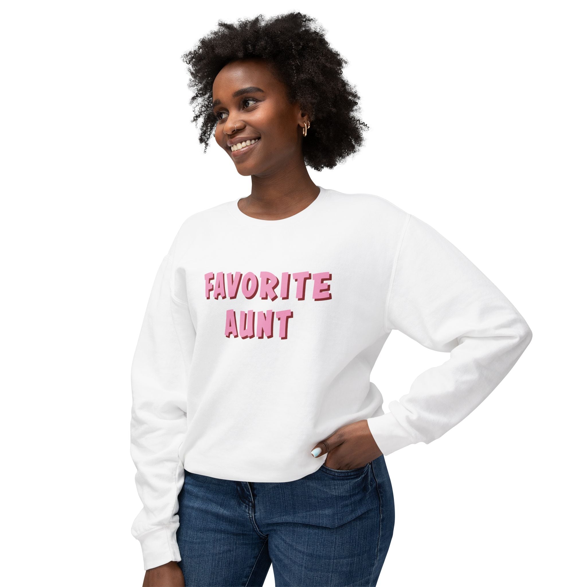 Aunt Sweatshirt - Favorite Aunt | Sweatshirt by atgodanddesigns