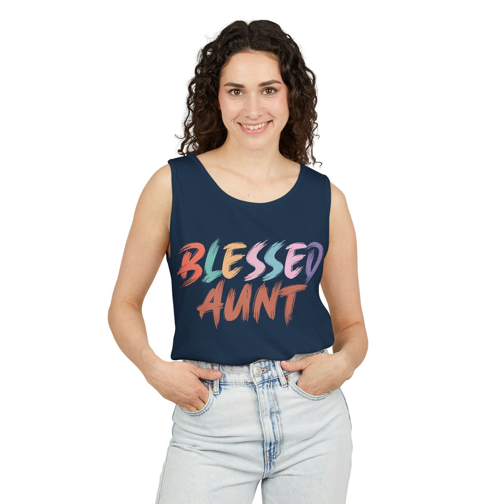 Aunt Tank Top - Blessed Aunt | Tank Top by atgodanddesigns