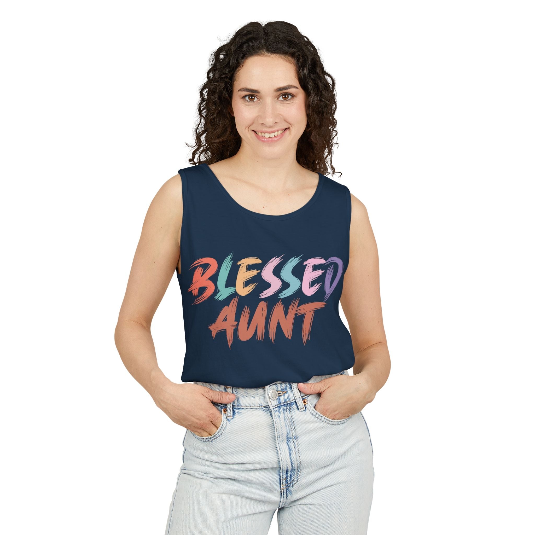 Aunt Tank Top - Blessed Aunt | Tank Top by atgodanddesigns