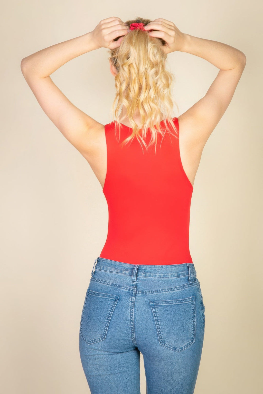 Casual Solid Tank Bodysuit | by atgodanddesigns