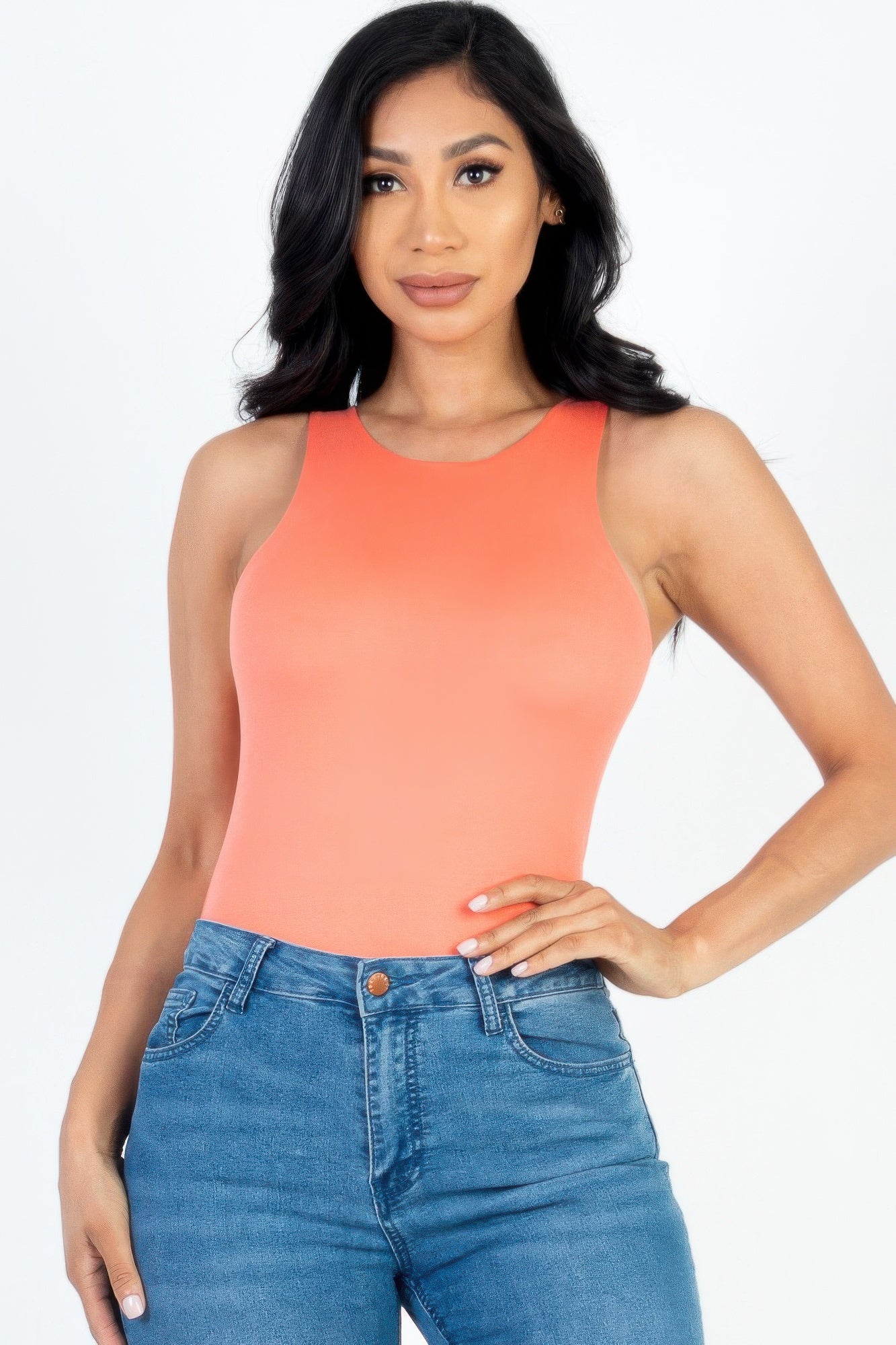 Casual Solid Tank Bodysuit | by atgodanddesigns