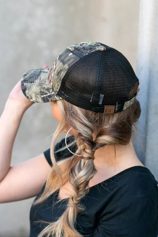 CC Mossy Oak Baseball Cap Hat | Hat by atgodanddesigns