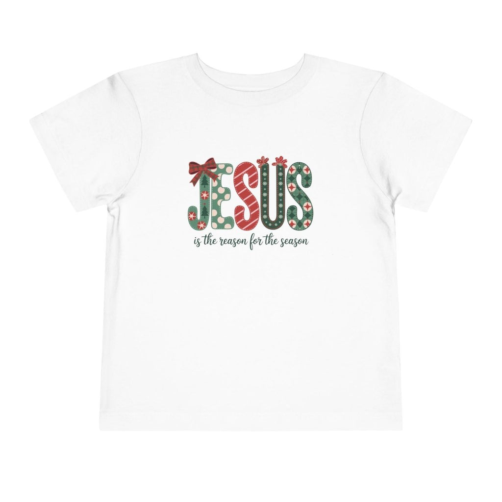 Christmas Faith Toddler T-Shirt - Jesus is the Reason for the Season | Kids clothes by atgodanddesigns