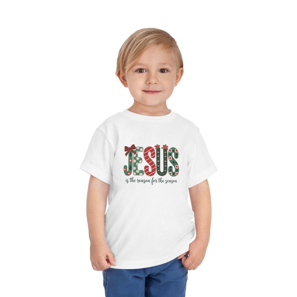 Christmas Faith Toddler T-Shirt - Jesus is the Reason for the Season | Kids clothes by atgodanddesigns