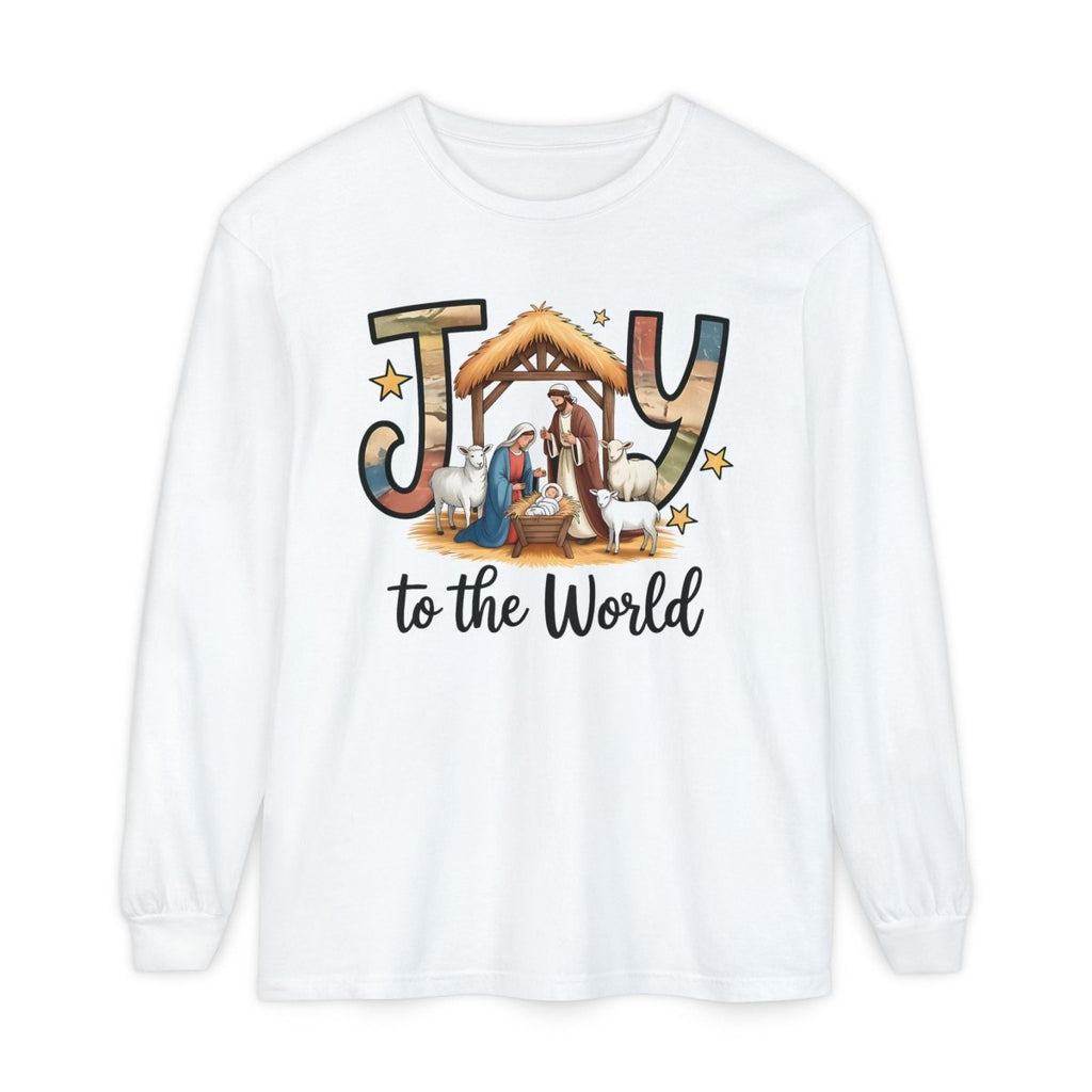 Christmas Faith Unisex Adult & Teen Long Sleeve - Joy to the World | Long - sleeve by atgodanddesigns