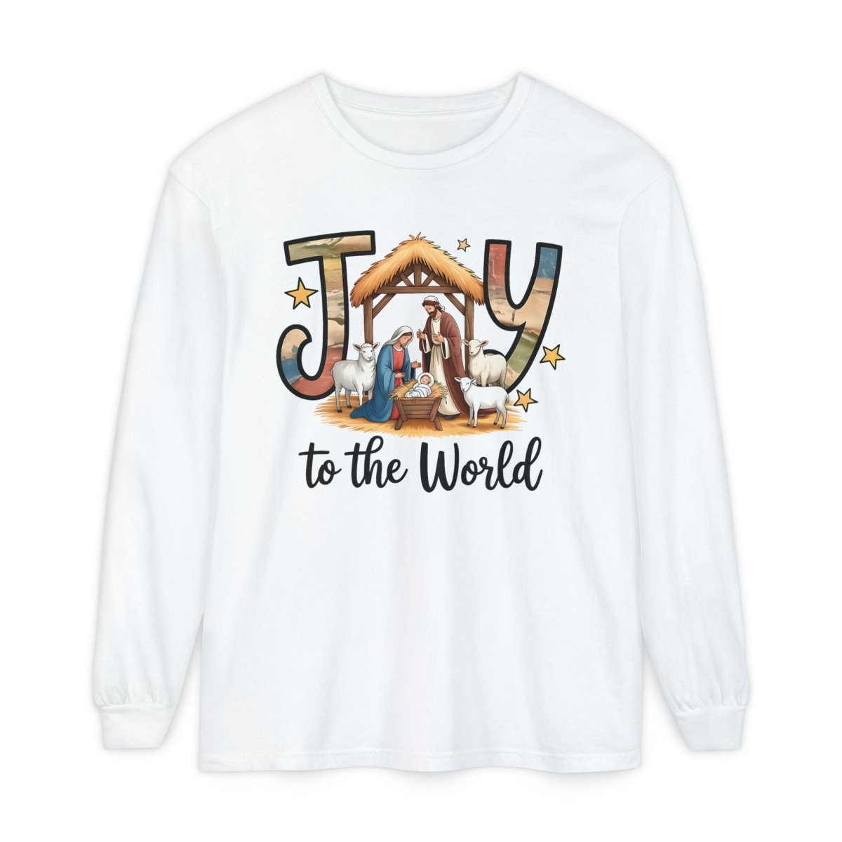 Christmas Faith Unisex Adult & Teen Long Sleeve - Joy to the World | Long - sleeve by atgodanddesigns