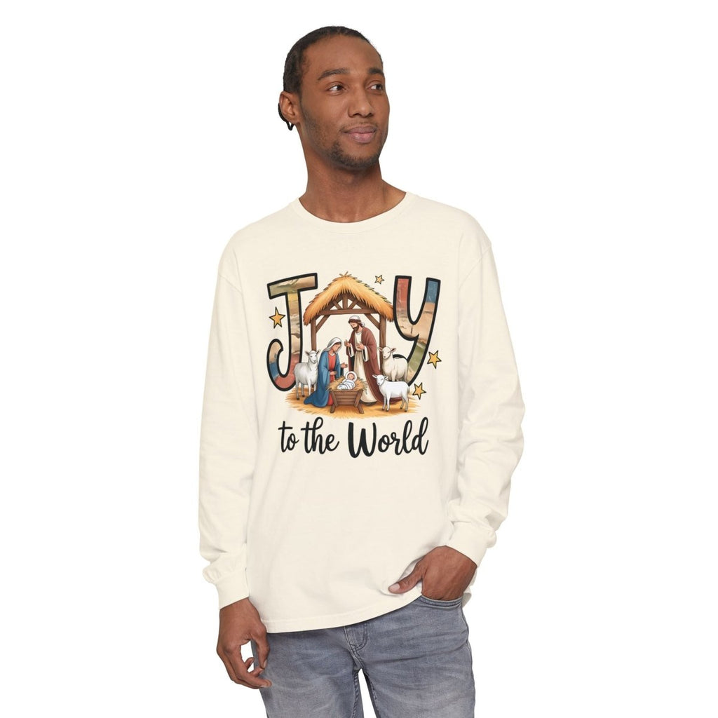 Christmas Faith Unisex Adult & Teen Long Sleeve - Joy to the World | Long - sleeve by atgodanddesigns