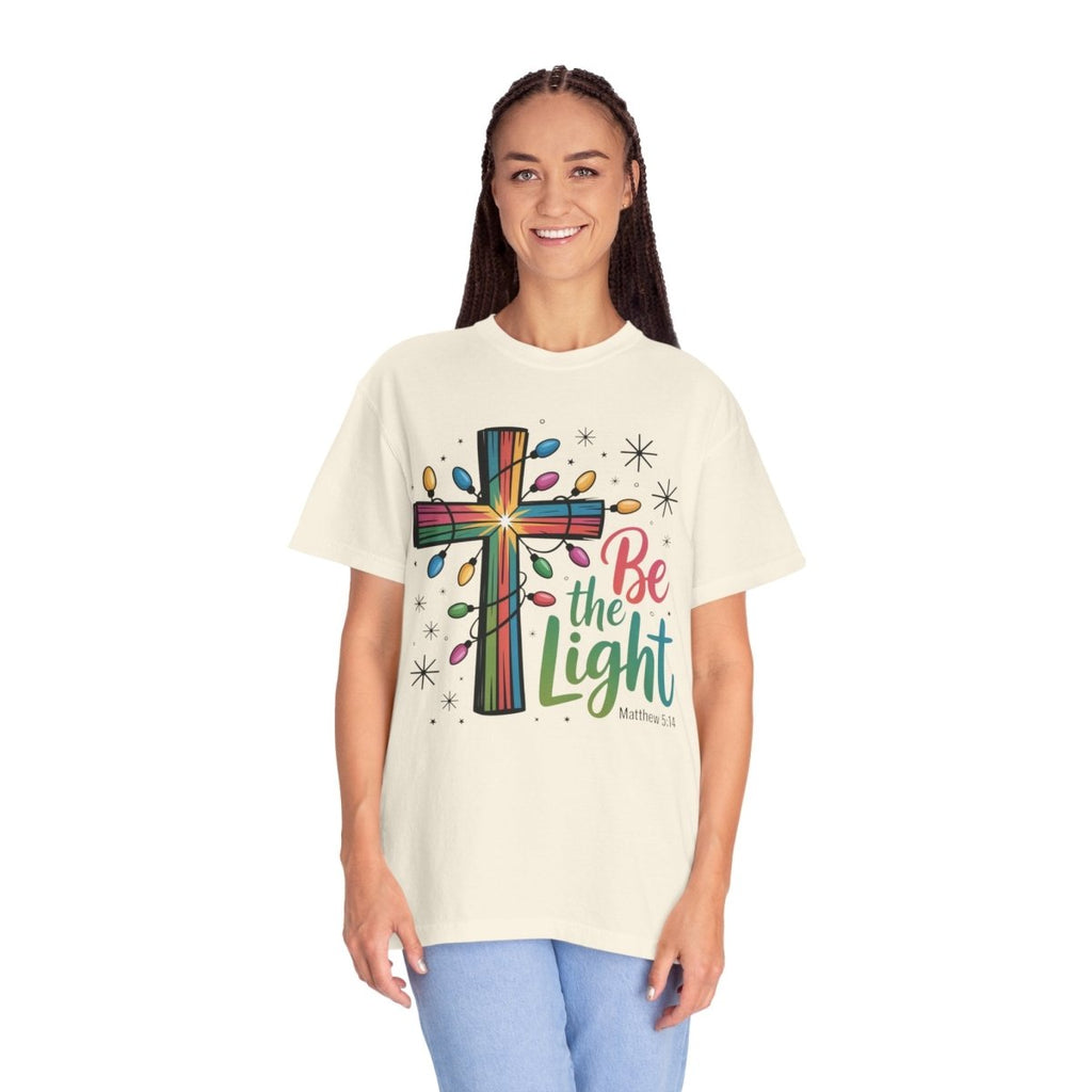 Christmas Faith Unisex Adult & Teen T-Shirt - Be The Light | T-Shirt by atgodanddesigns