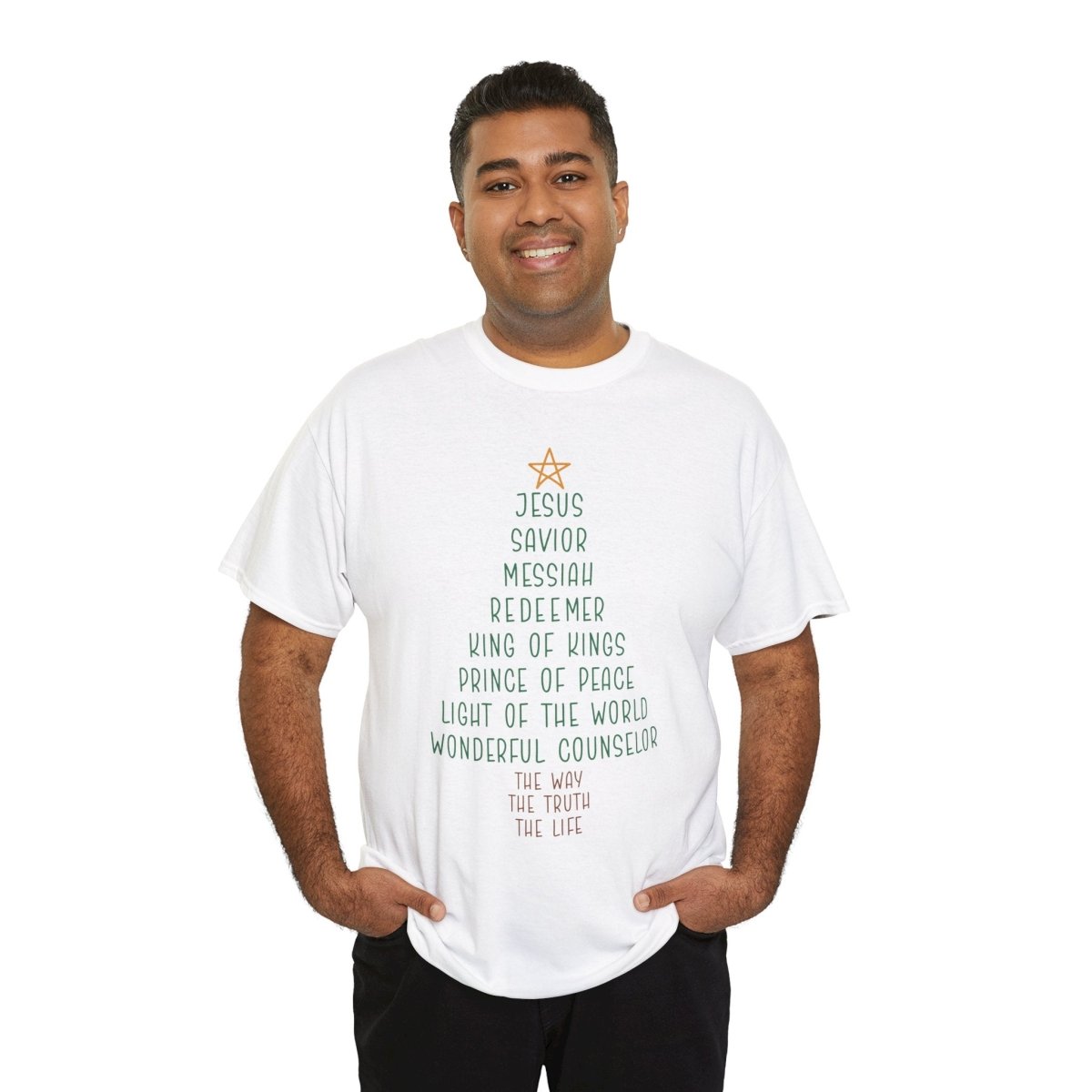 Christmas Faith Unisex Adult & Teen T-Shirt - Jesus Tree | T-Shirt by atgodanddesigns