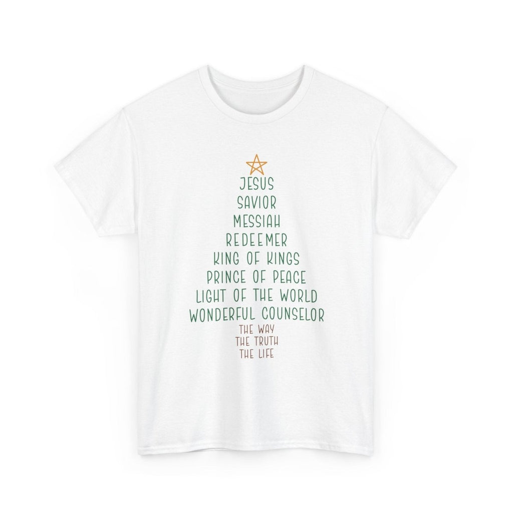 Christmas Faith Unisex Adult & Teen T-Shirt - Jesus Tree | T-Shirt by atgodanddesigns