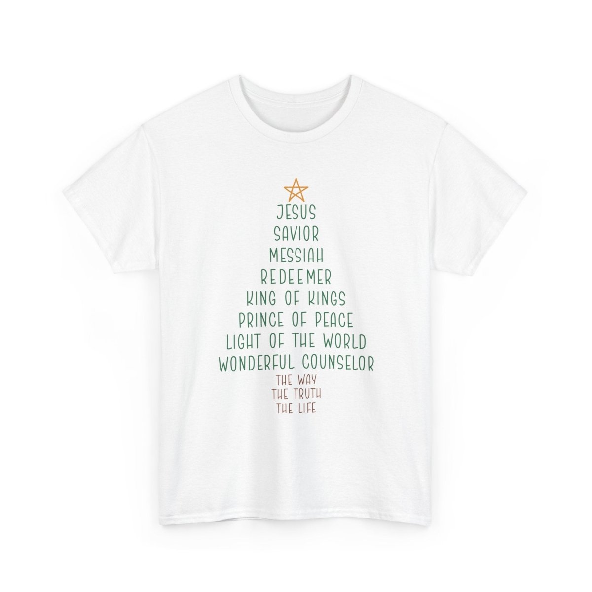 Christmas Faith Unisex Adult & Teen T-Shirt - Jesus Tree | T-Shirt by atgodanddesigns