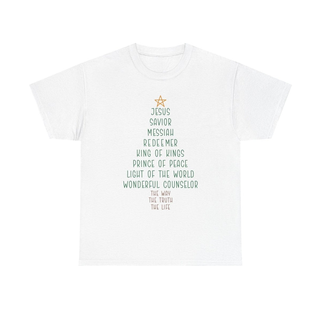 Christmas Faith Unisex Adult & Teen T-Shirt - Jesus Tree | T-Shirt by atgodanddesigns