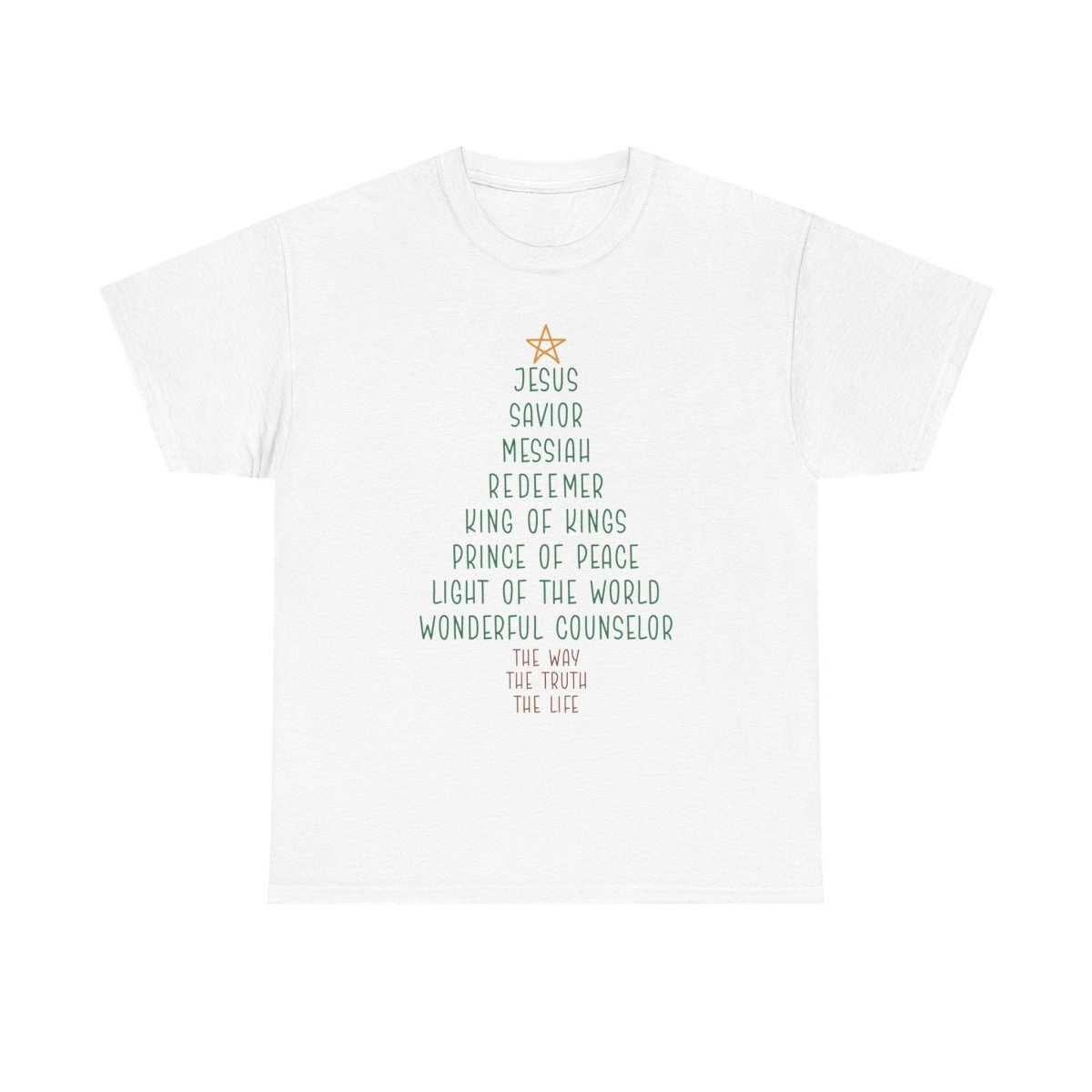 Christmas Faith Unisex Adult & Teen T-Shirt - Jesus Tree | T-Shirt by atgodanddesigns