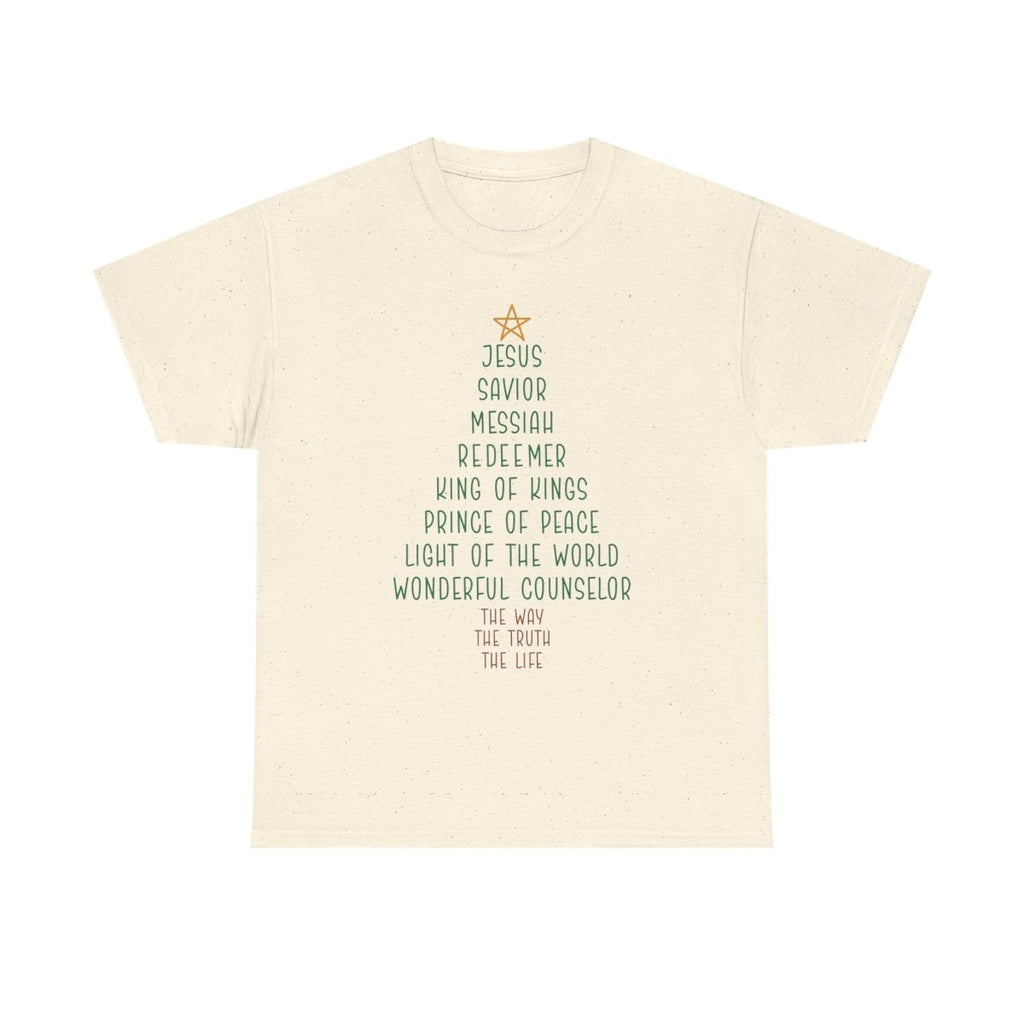 Christmas Faith Unisex Adult & Teen T-Shirt - Jesus Tree | T-Shirt by atgodanddesigns