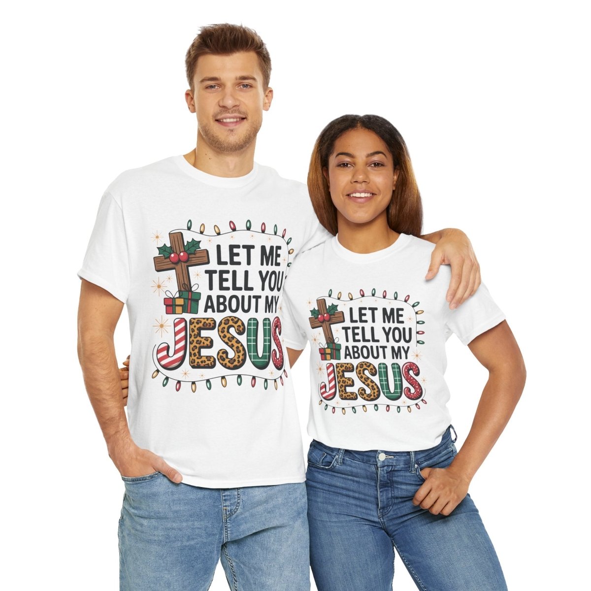 Christmas Faith Unisex Adult & Teen T-Shirt - Let Me Tell You About My Jesus | T-Shirt by atgodanddesigns