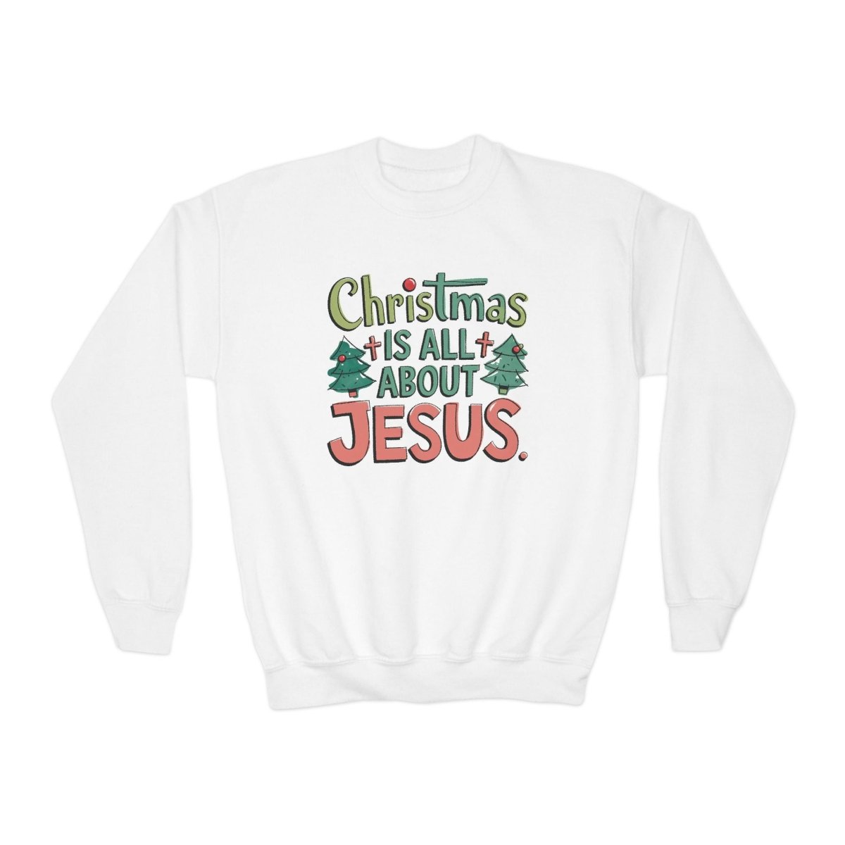 Christmas Faith Unisex Youth - Christmas Is All About Jesus | Kids clothes by atgodanddesigns