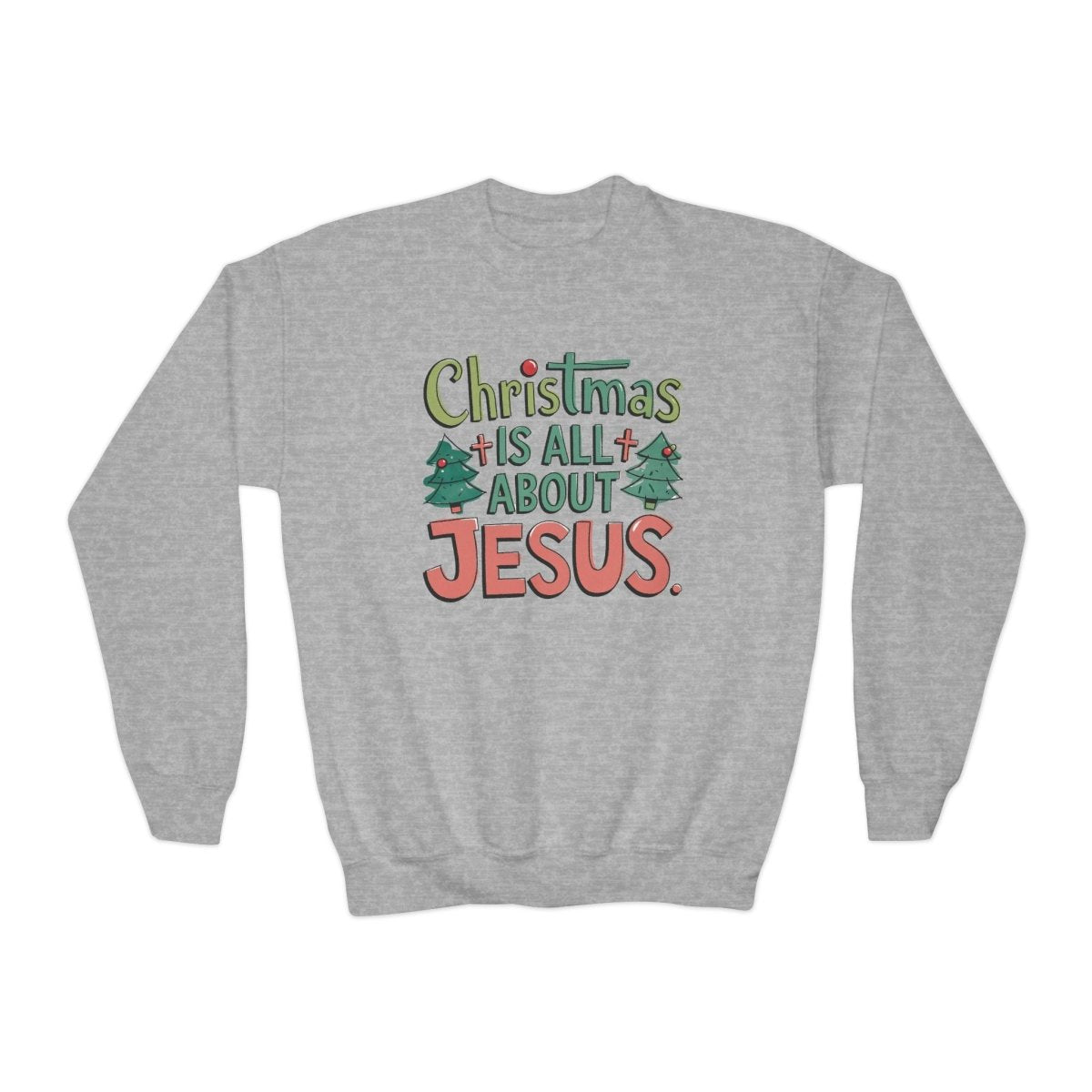 Christmas Faith Unisex Youth - Christmas Is All About Jesus | Kids clothes by atgodanddesigns