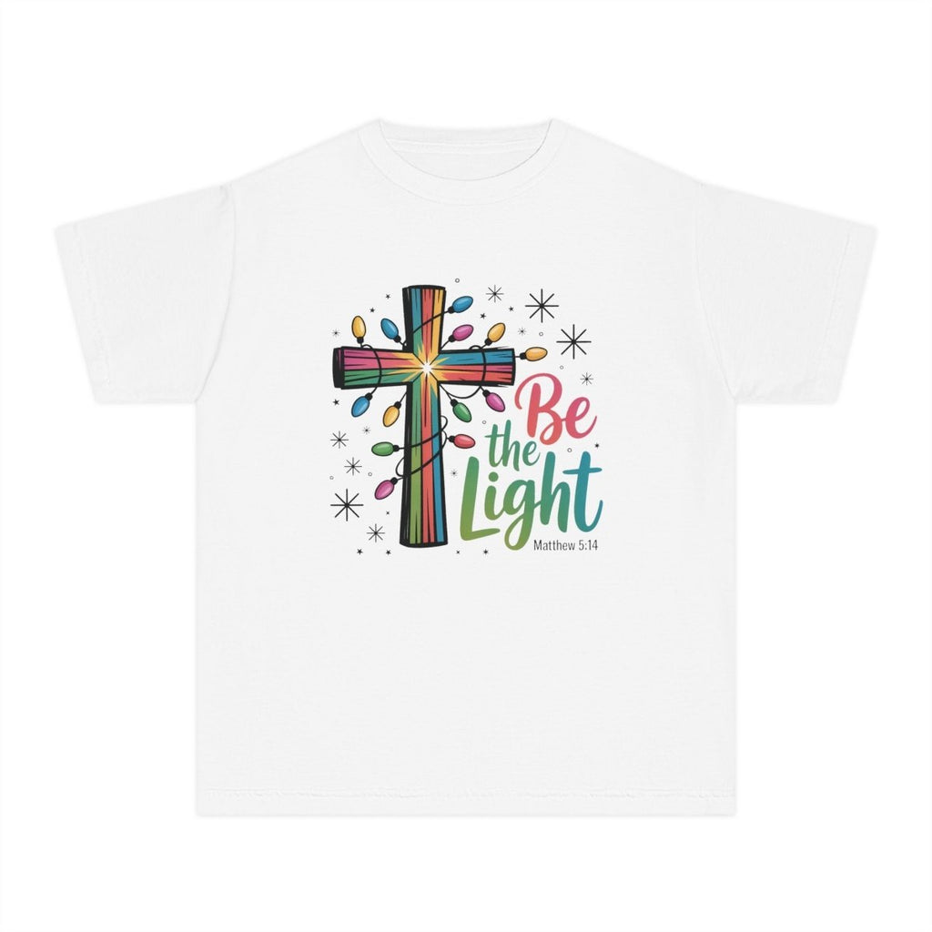 Christmas Faith Unisex Youth T-Shirt - Be The Light | Kids clothes by atgodanddesigns