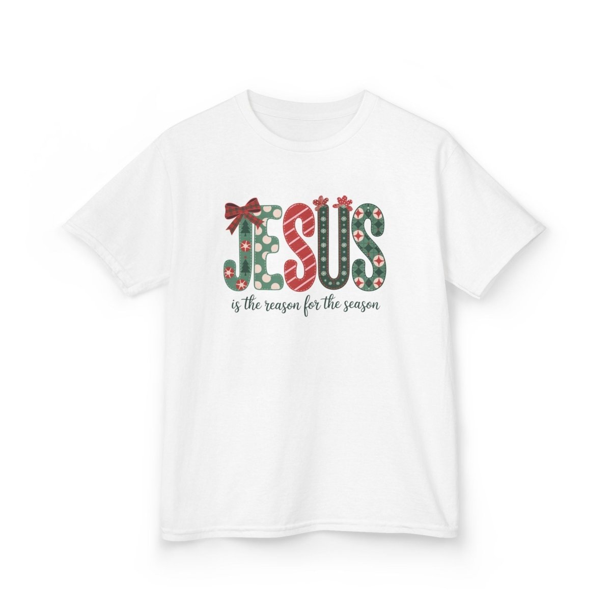 Christmas Faith Unisex Youth T-Shirt - Jesus is the Reason for the Season | Kids clothes by atgodanddesigns